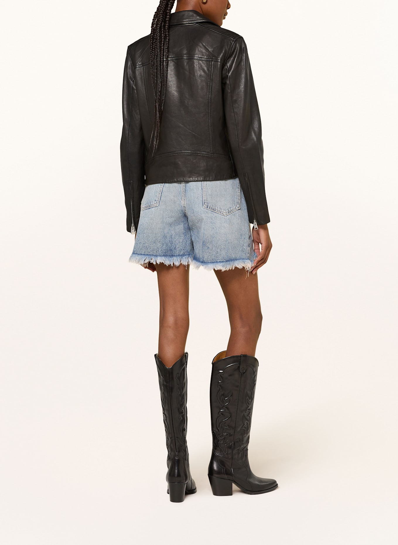 ALLSAINTS Džínové šortky DORIS: 2160 Light Indigo