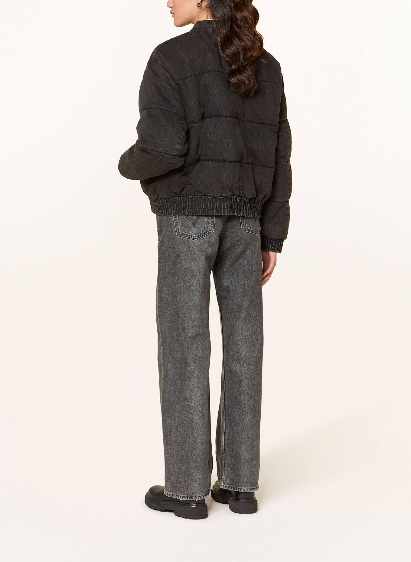 ONLY Steppjacke in Jeansoptik: SCHWARZ