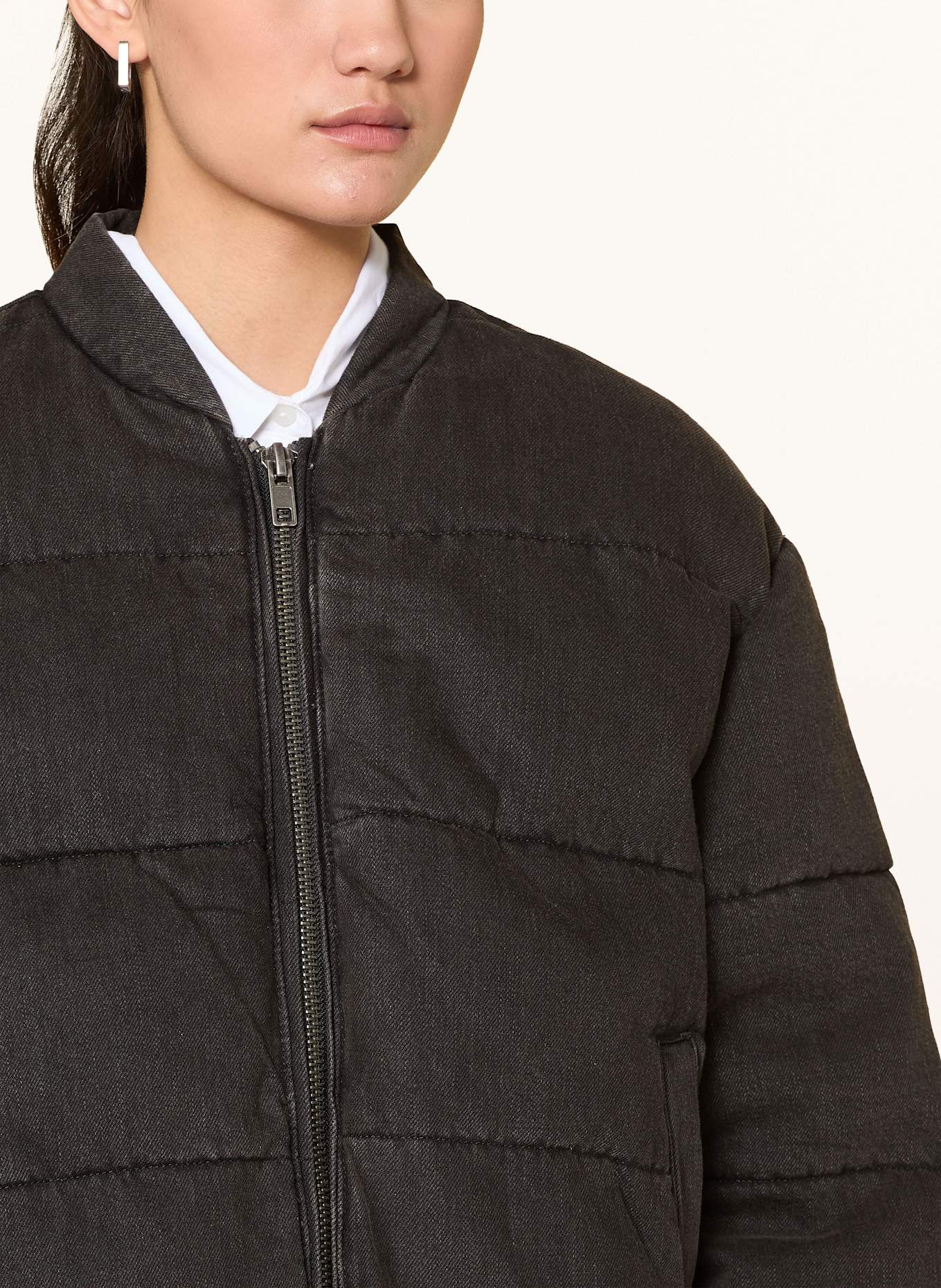 ONLY Steppjacke in Jeansoptik: SCHWARZ