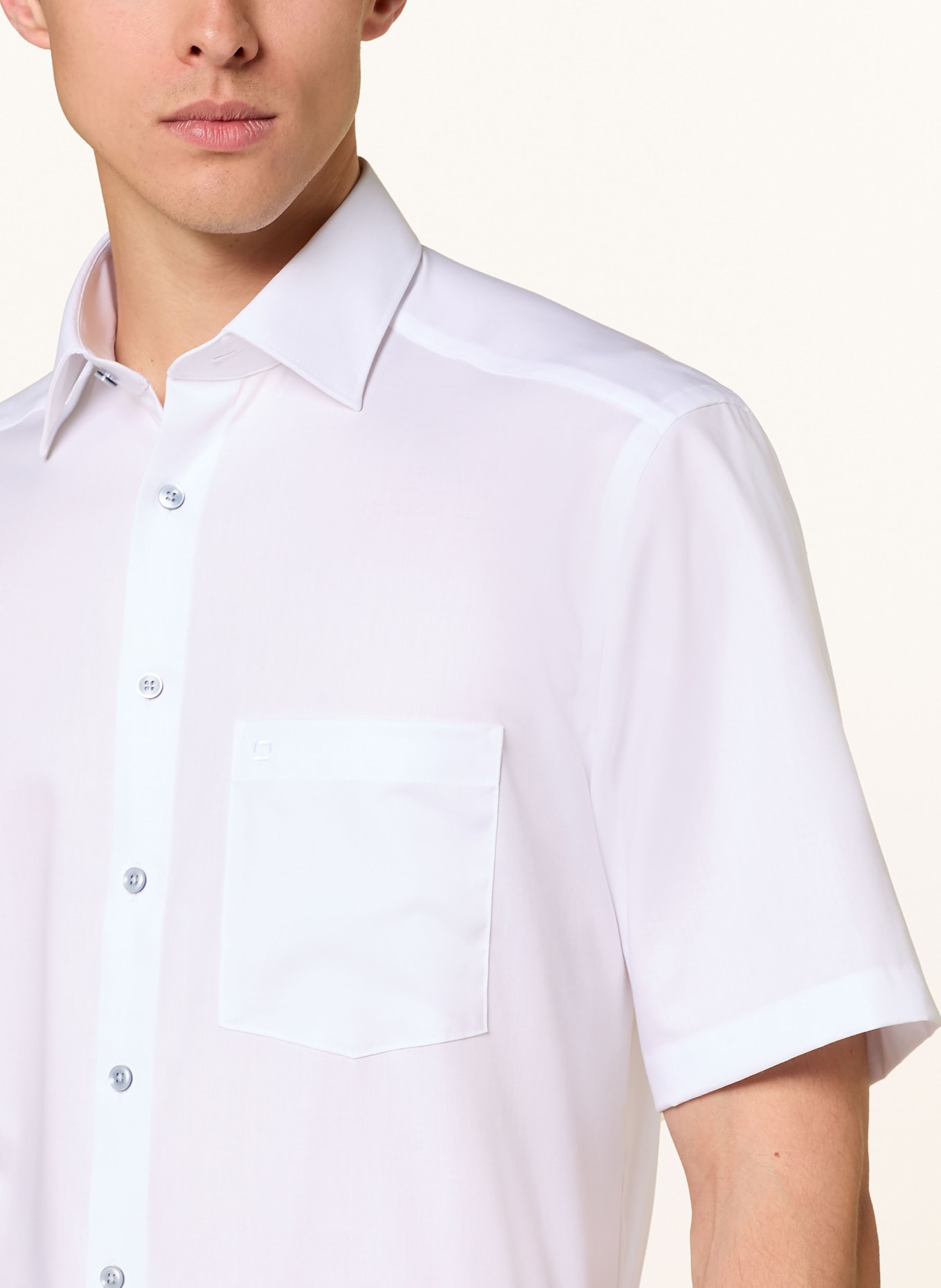 OLYMP Kurzarm-Hemd Luxor comfort fit: WEISS
