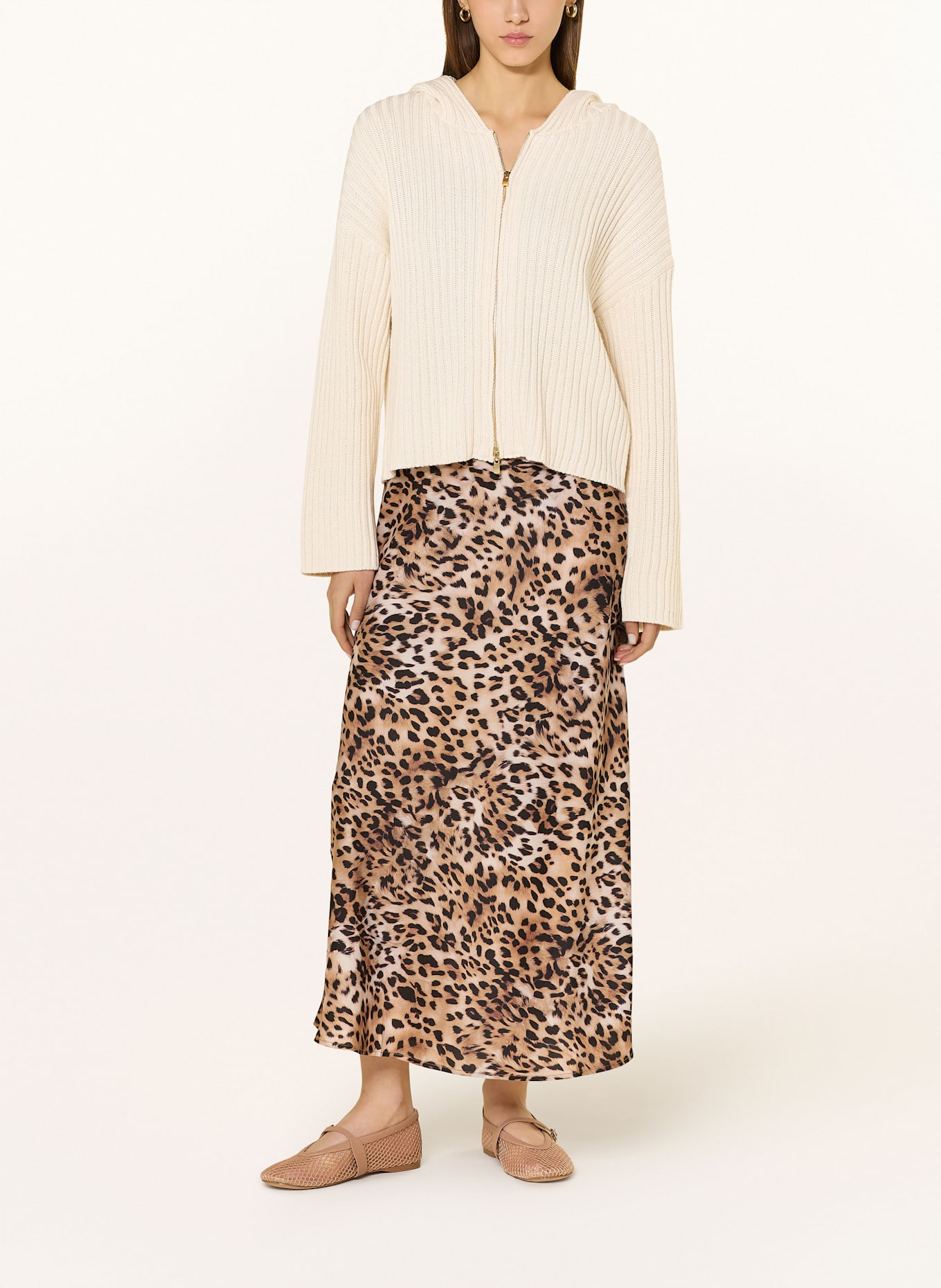 NINETY-9 Strickjacke KNITTED: CREME