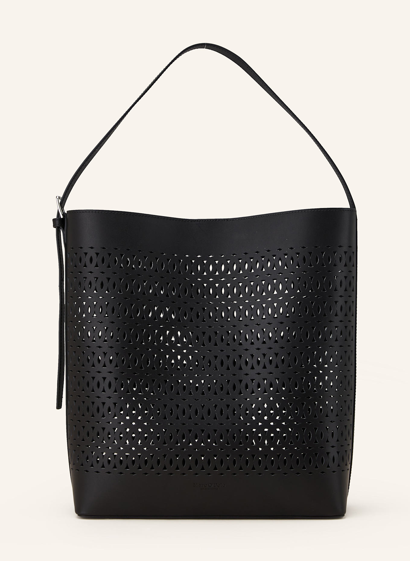 Marc O'Polo Schultertasche MEDIUM mit Pouch: SCHWARZ