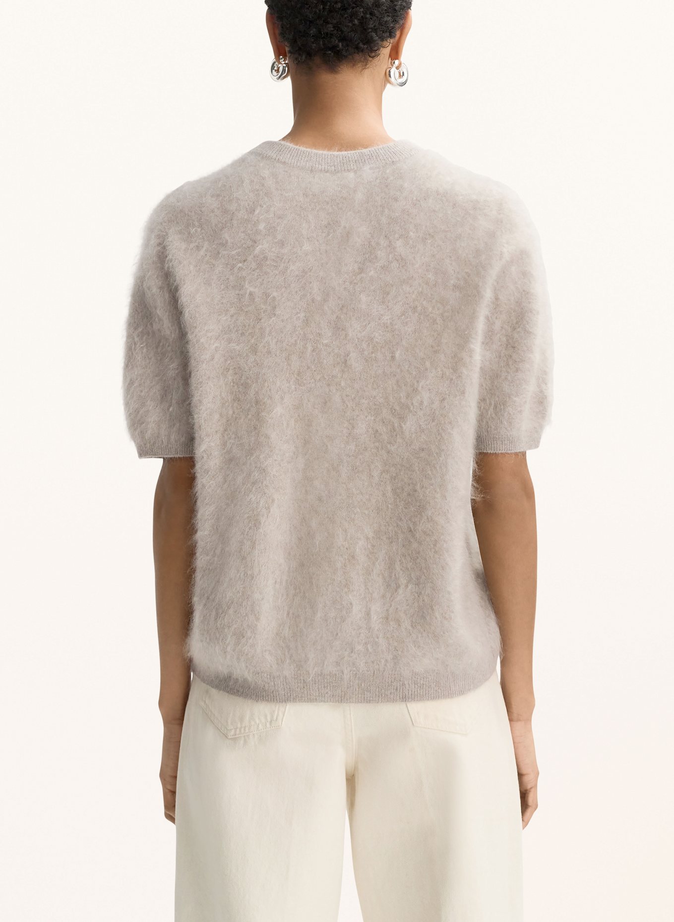 SOFT GOAT Strickshirt aus Cashmere: GRAU