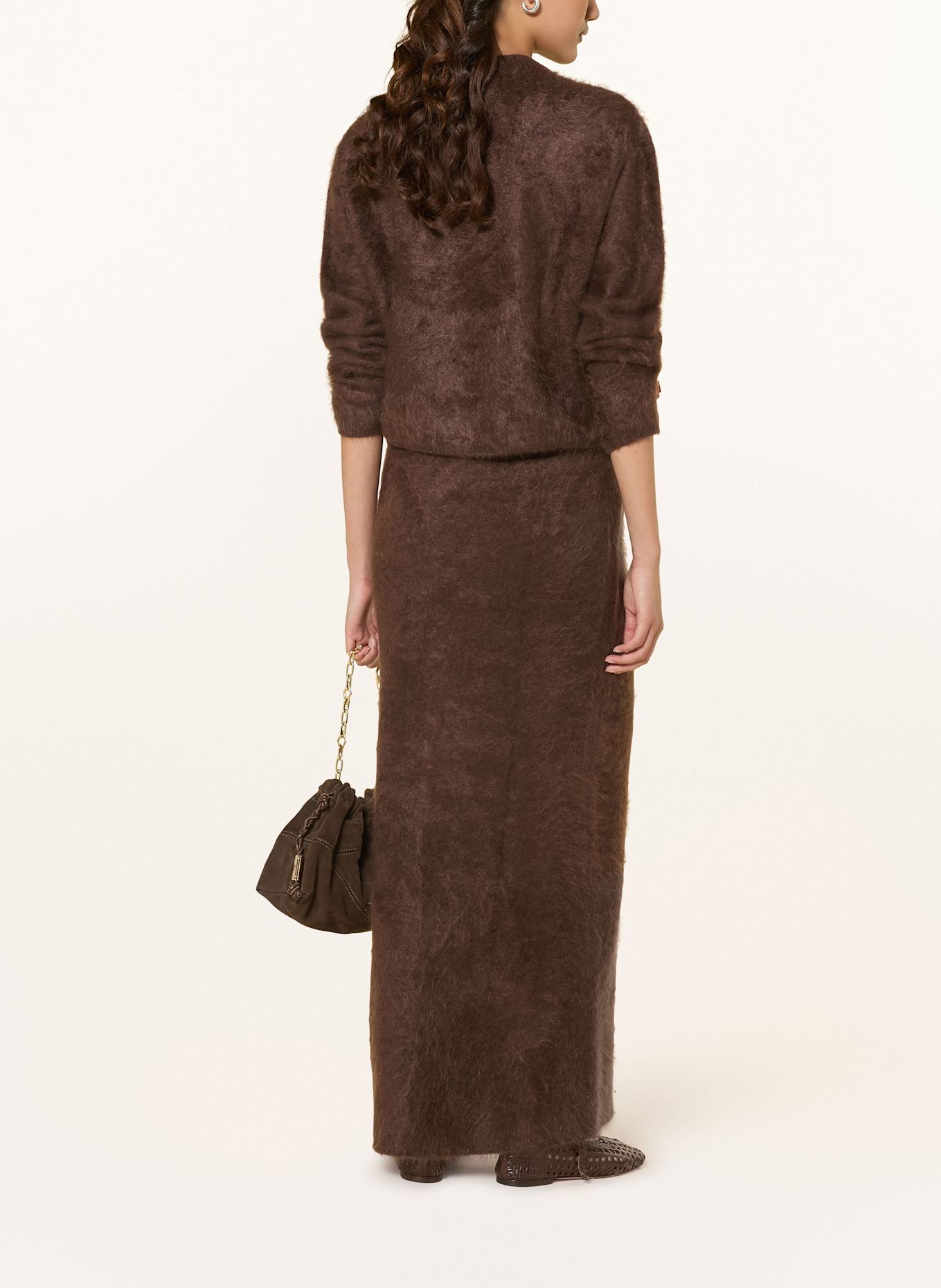 SOFT GOAT Pull en cachemire: MARRON FONCÉ