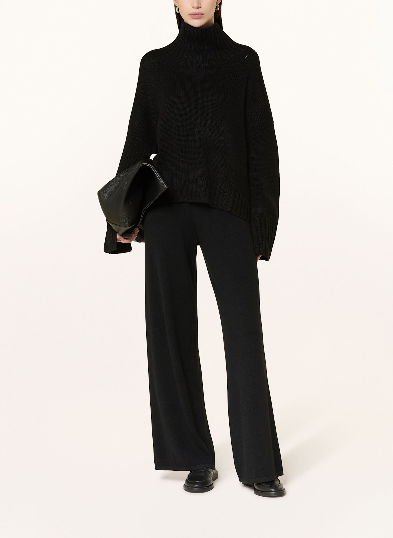 SOFT GOAT Cashmere-Pullover: SCHWARZ