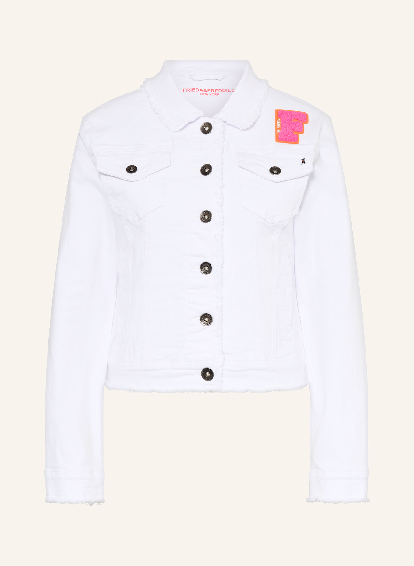 FRIEDA & FREDDIES Jeansjacke: WEISS