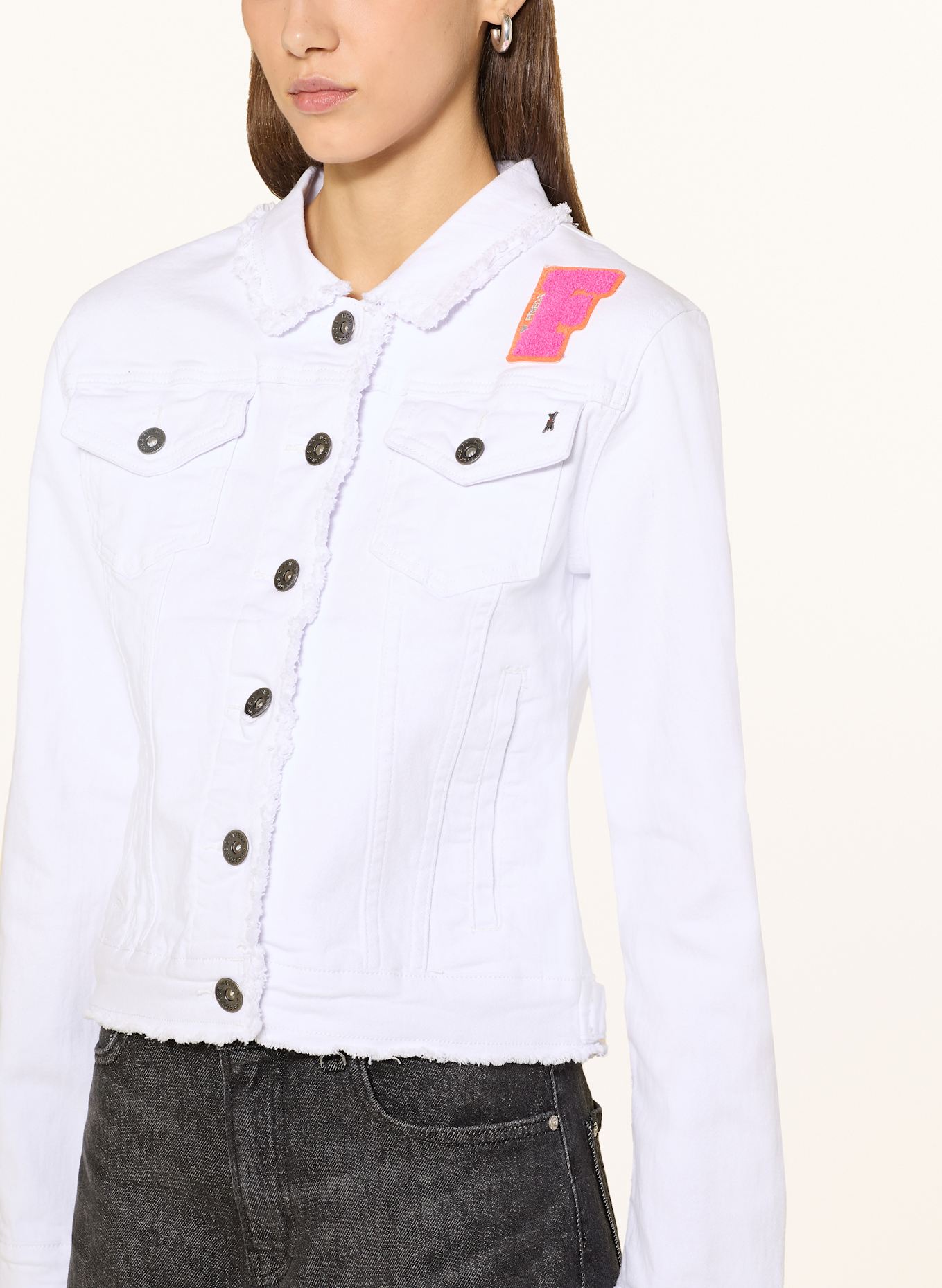 FRIEDA & FREDDIES Jeansjacke: WEISS
