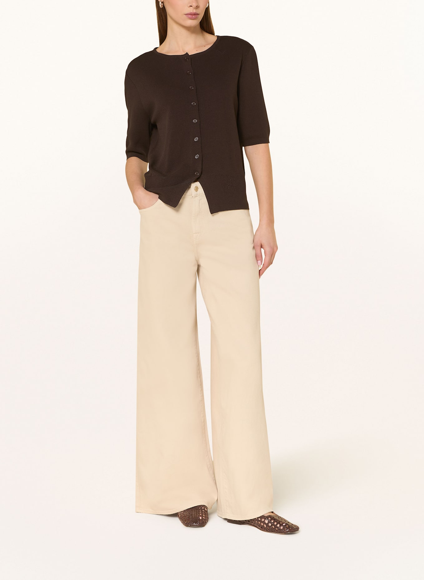 someday Strickshirt TINALA: DUNKELBRAUN