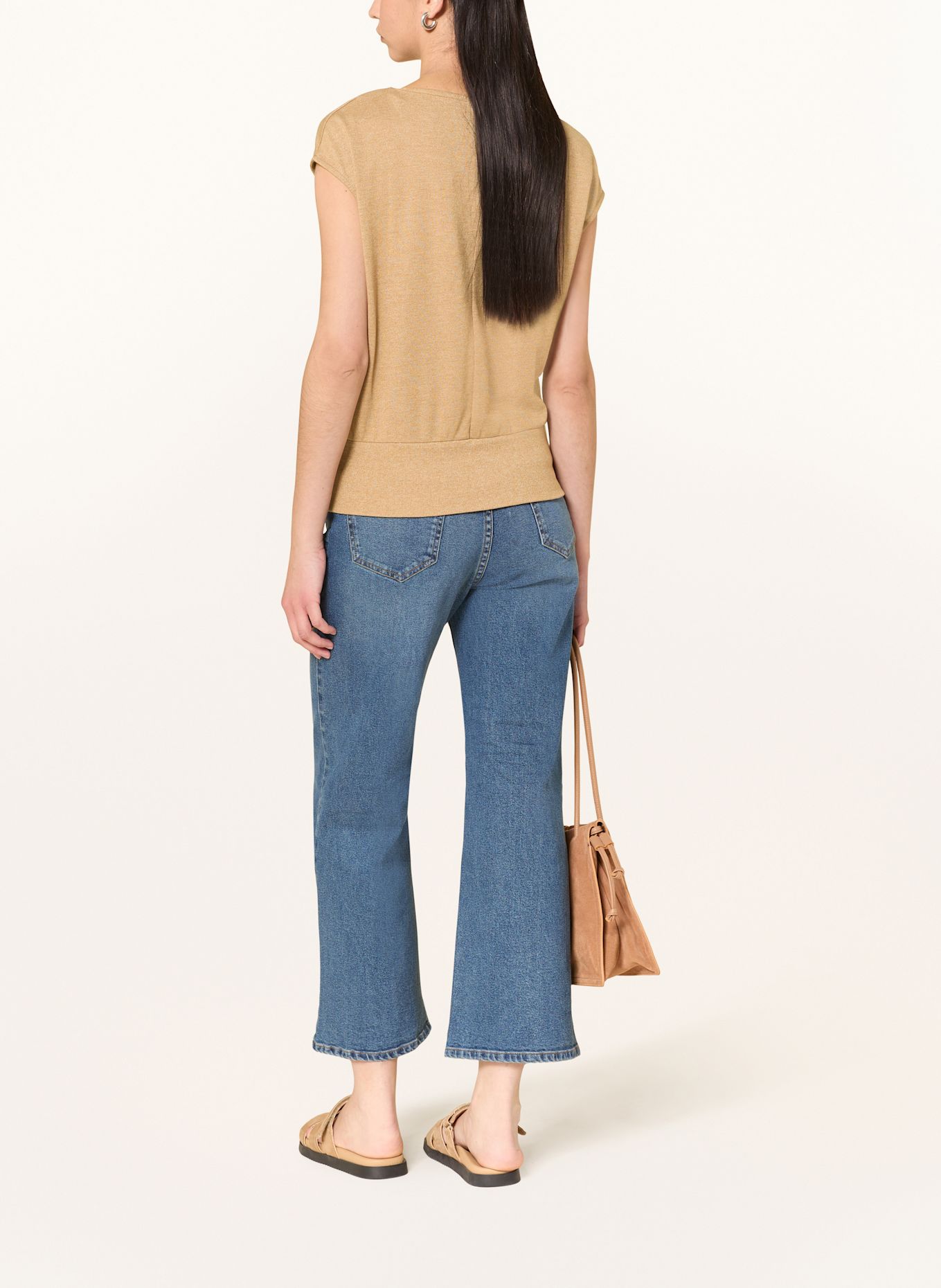 OPUS T-Shirt SIESA: BEIGE