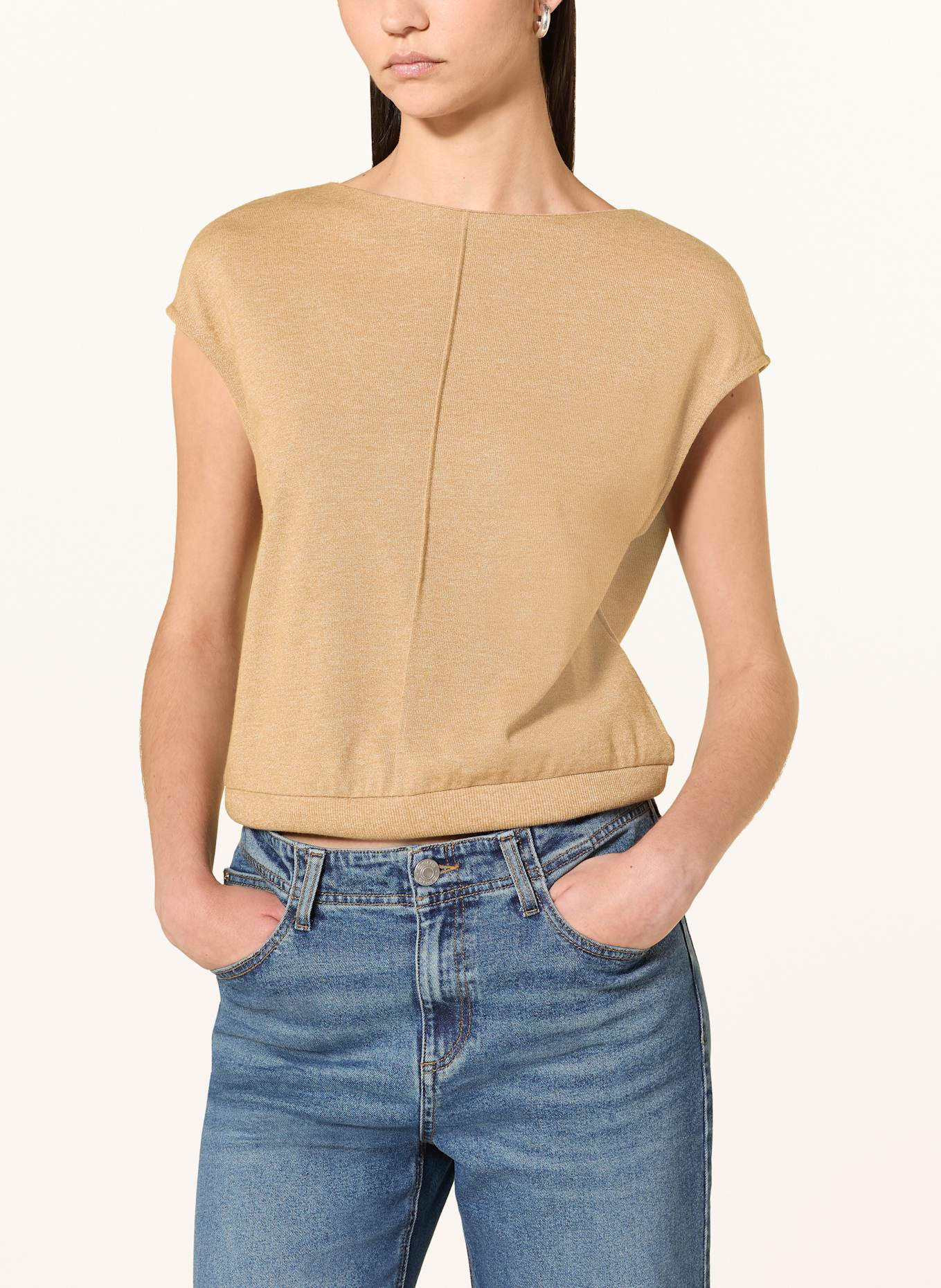 OPUS T-Shirt SIESA: BEIGE