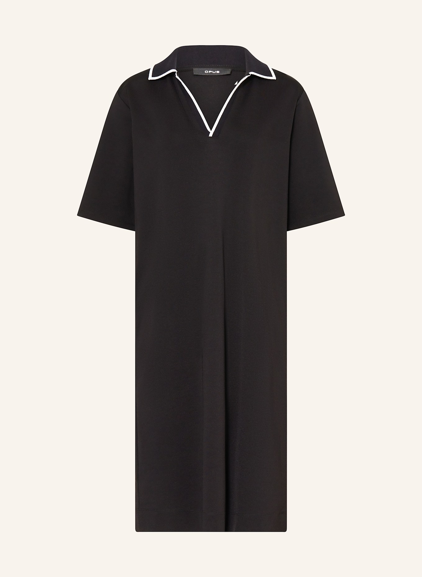 OPUS Jerseykleid WEMBLI: SCHWARZ