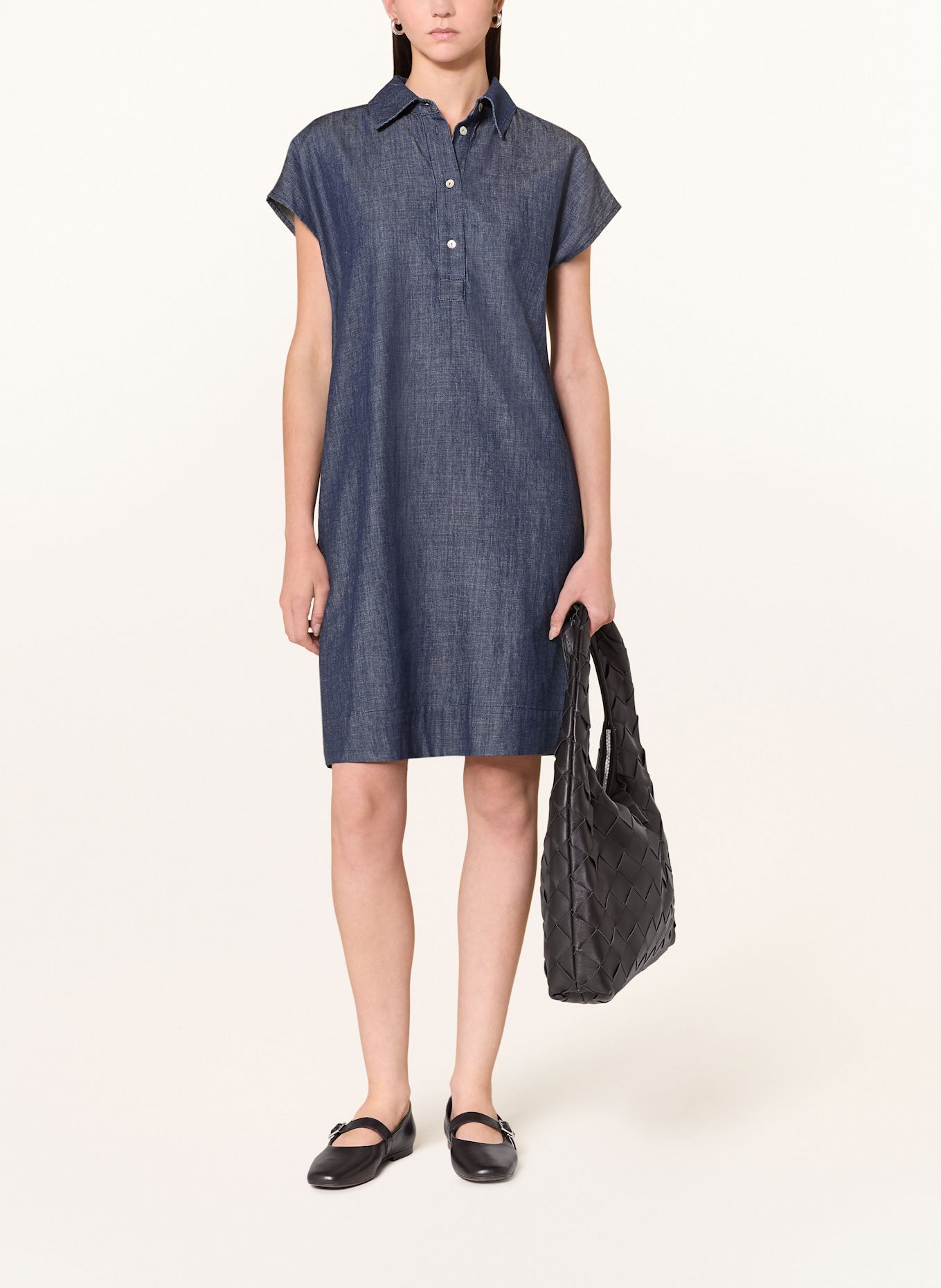 OPUS Kleid WELLJA in Jeansoptik: 70259 mid oxford blue