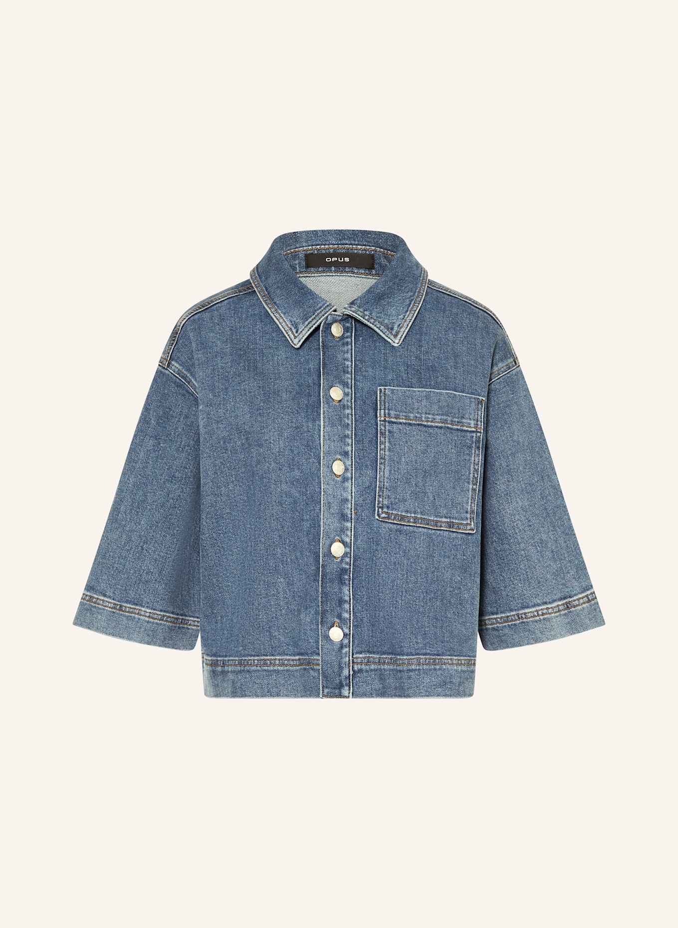 OPUS Jeansbluse FEMSE: BLAU