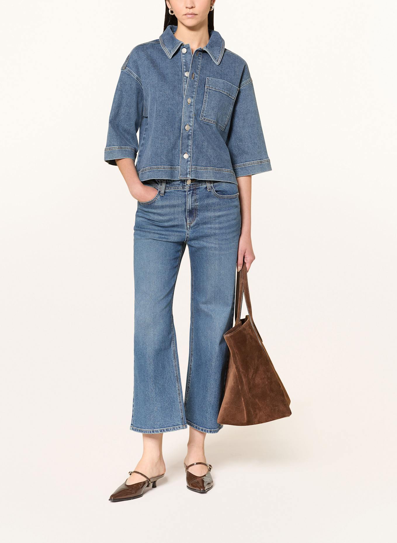 OPUS Jeansbluse FEMSE: BLAU