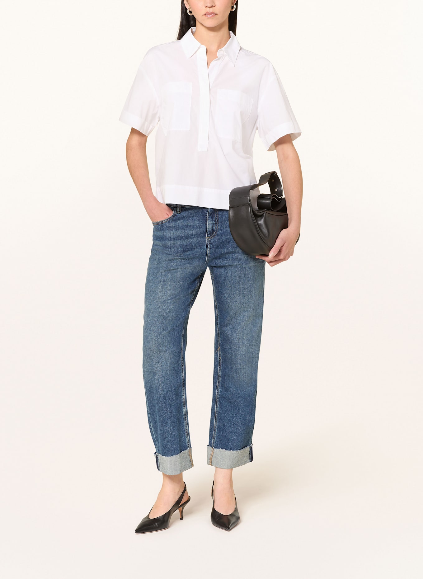 OPUS Blusenshirt FIOLA: WEISS