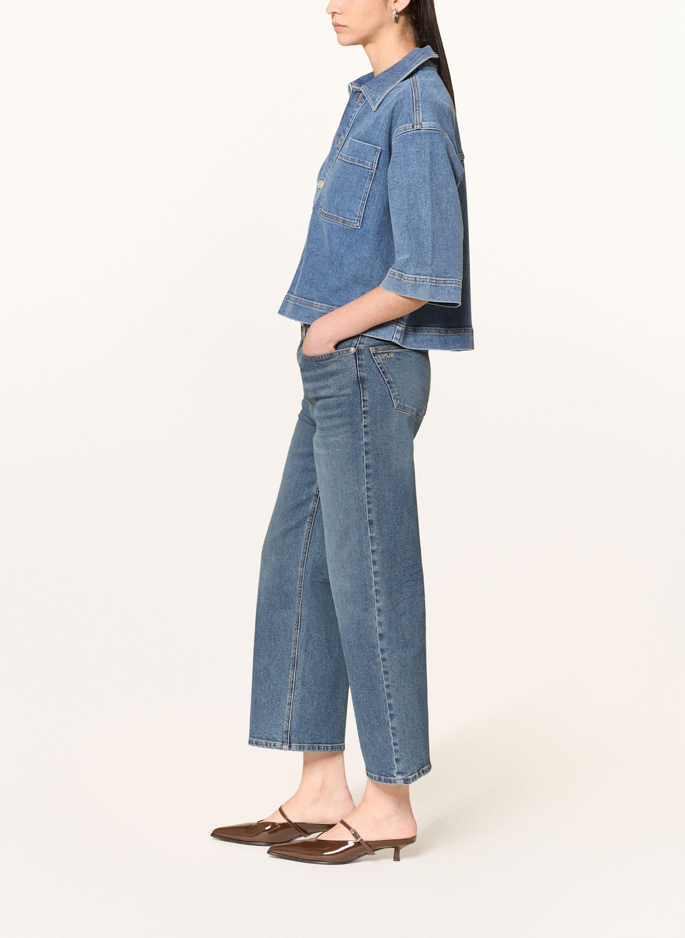 OPUS 7/8 Boys jeans LANAH: 70258 mid lane blue
