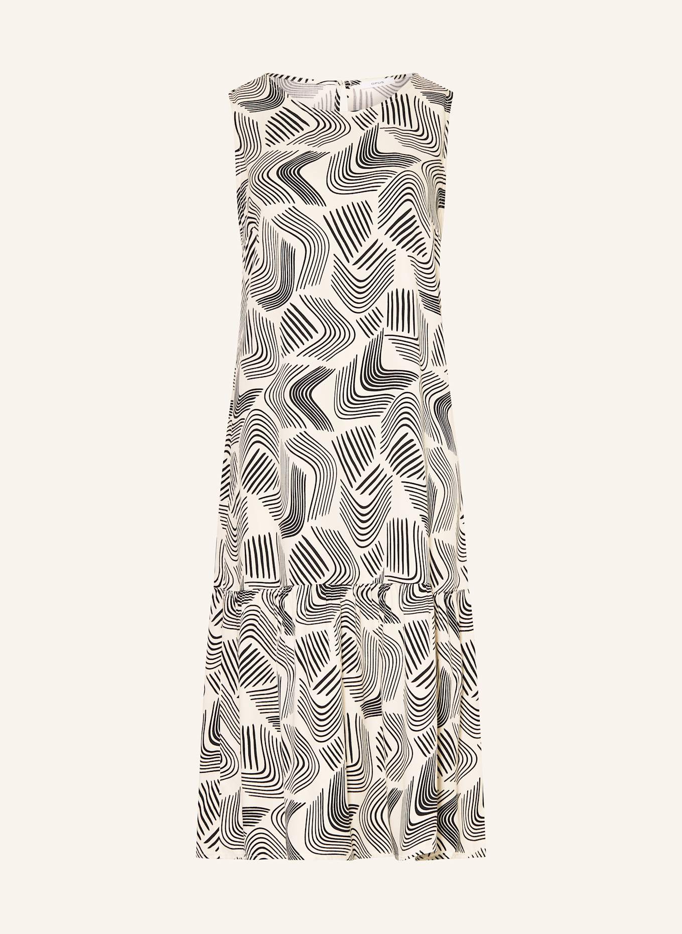 OPUS Kleid WICY MOVE: CREME/ SCHWARZ