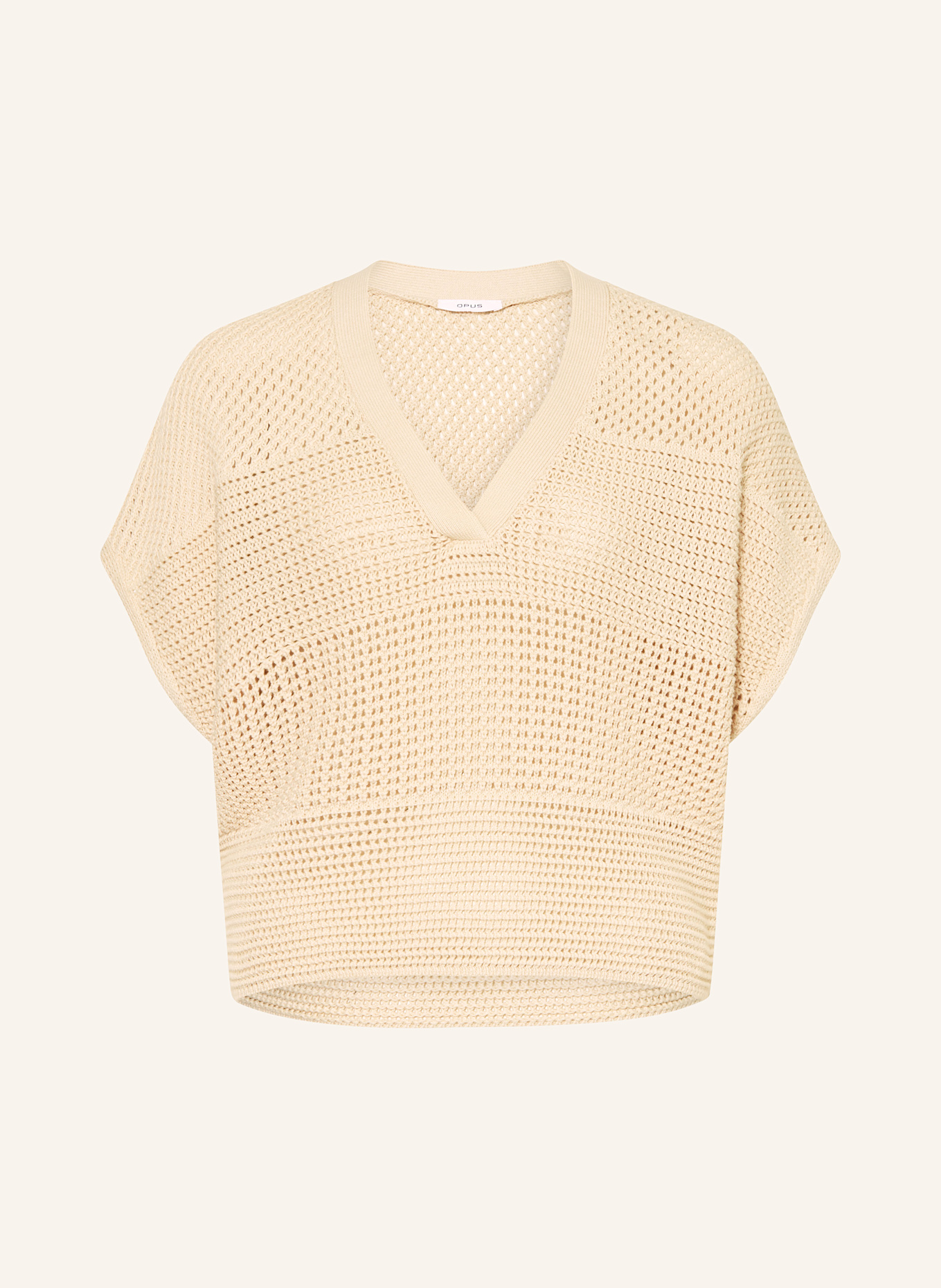 OPUS Strickshirt PEKINA: CREME