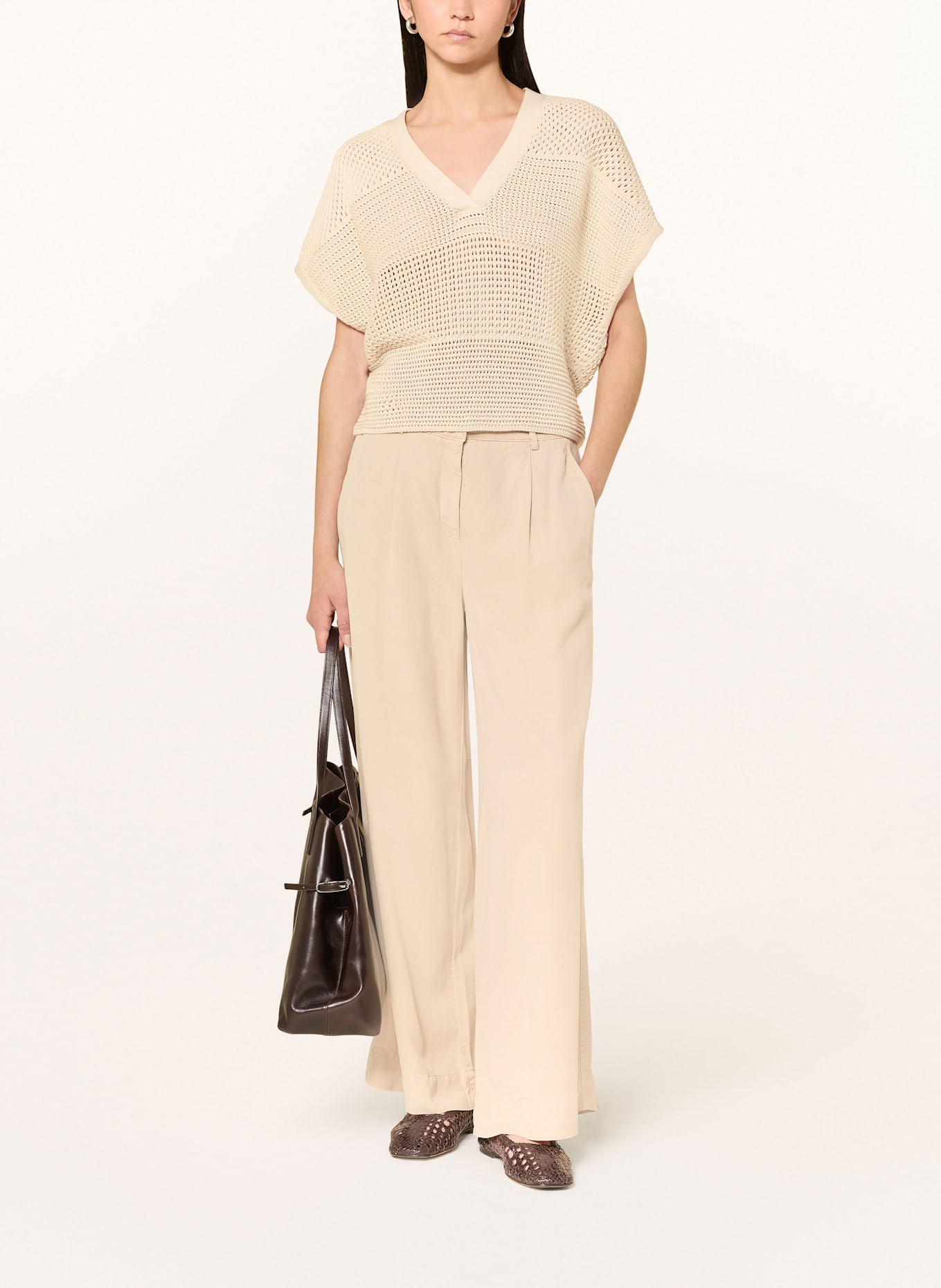 OPUS Strickshirt PEKINA: CREME