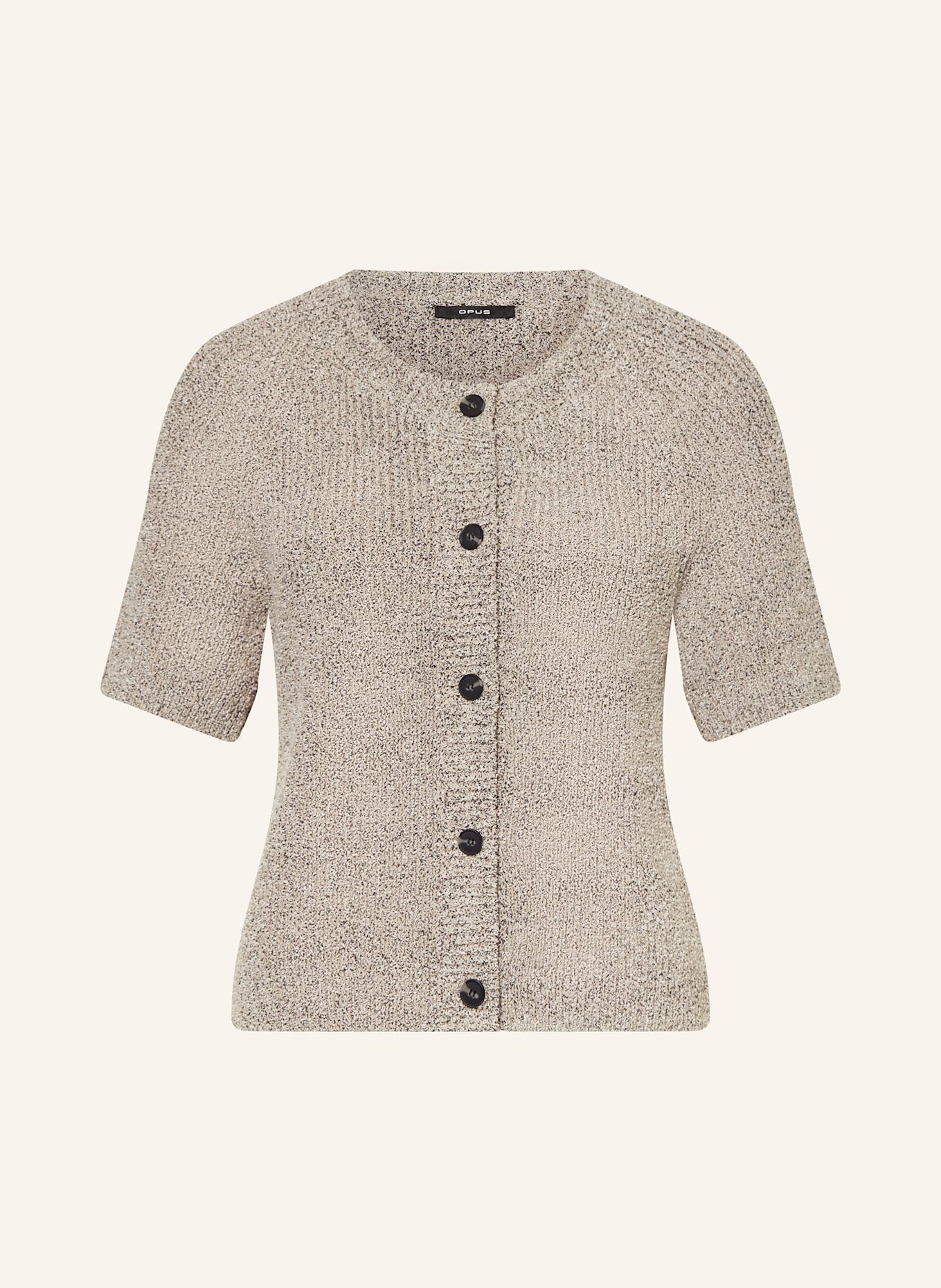 OPUS Strickjacke DACKI in dunkelblau/ hellgrau