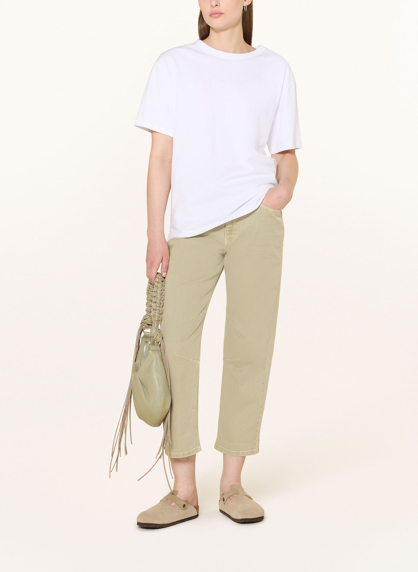 OPUS 7/8-Jeans LISSIE CITY: HELLGRÜN