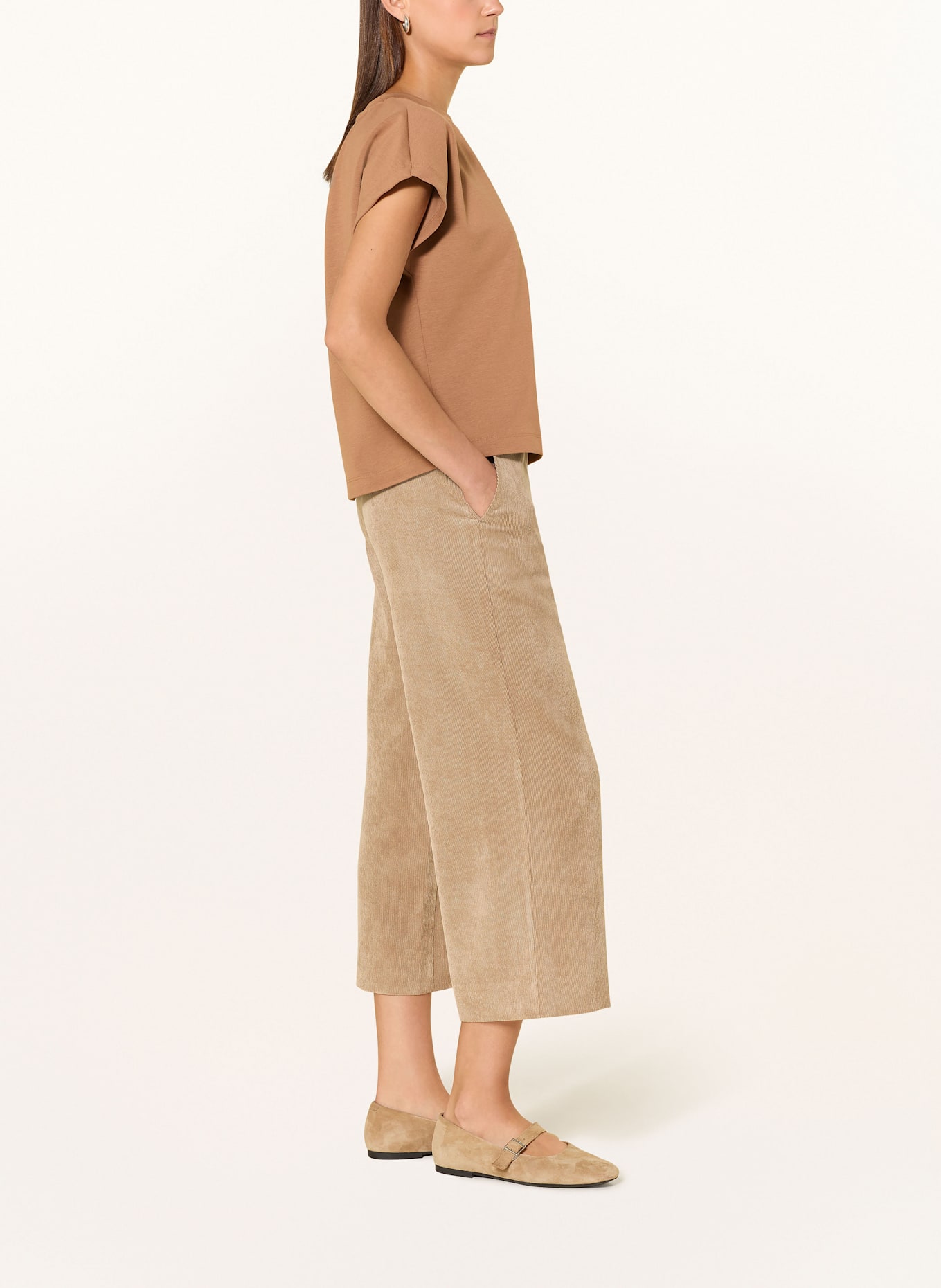 OPUS Cord-Culotte MISHA LANE: HELLBRAUN