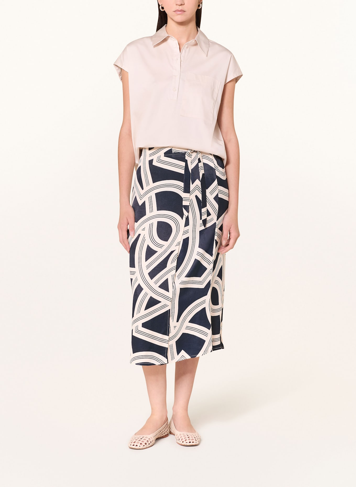 OPUS Rock ROBALI IANE: DUNKELBLAU / ECRU