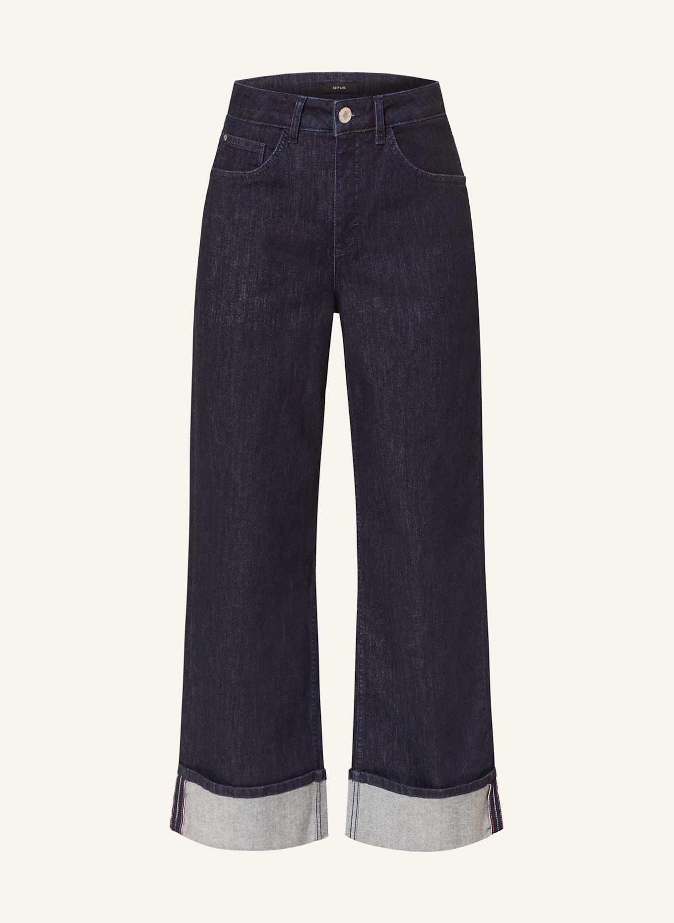 OPUS Wide Leg Front jeans MIVA: 7439 rinsed blue