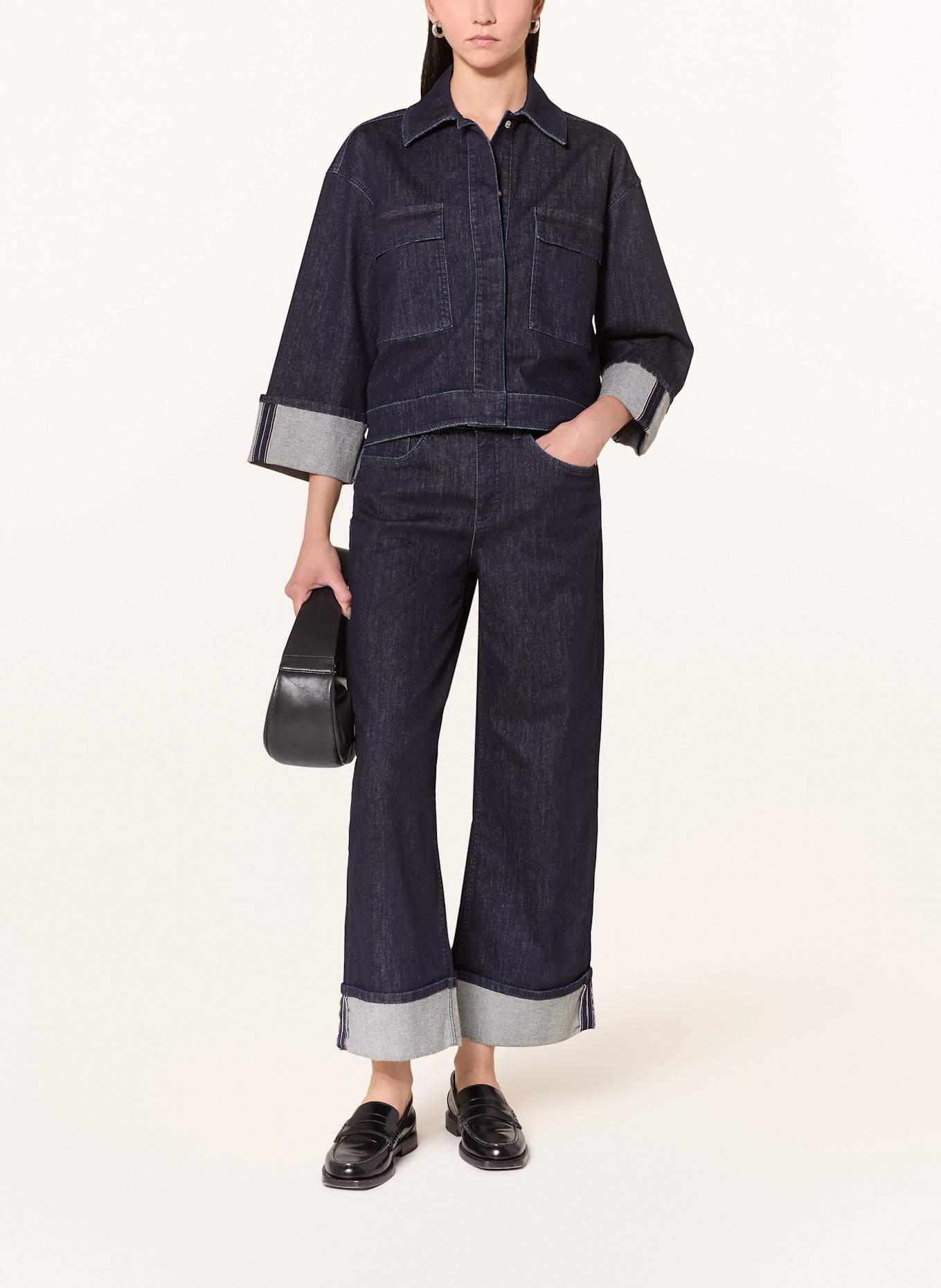 OPUS Wide Leg Front jeans MIVA: 7439 rinsed blue
