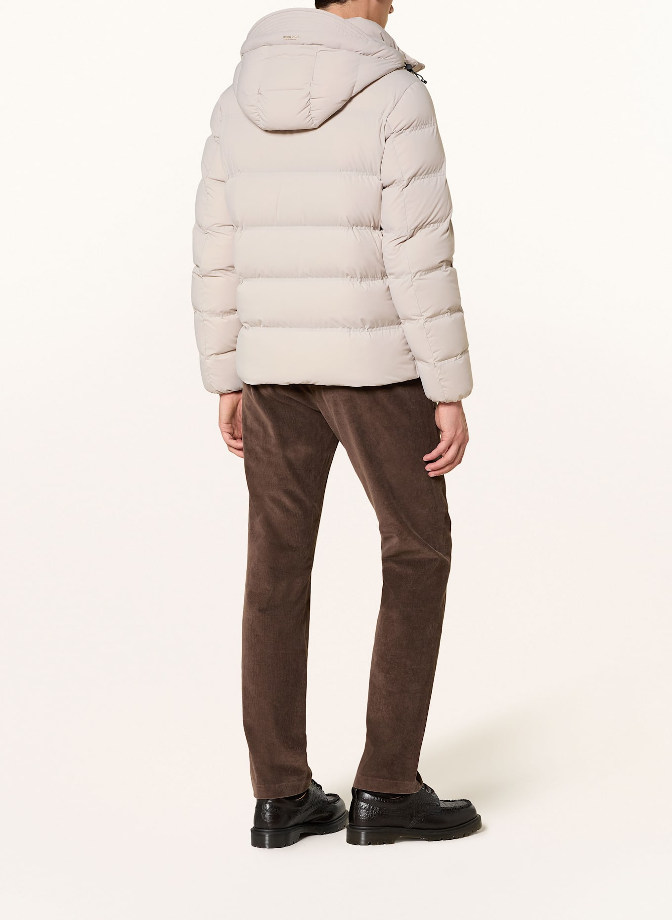 WOOLRICH Daunenjacke mit abnehmbarer Kapuze: CREME