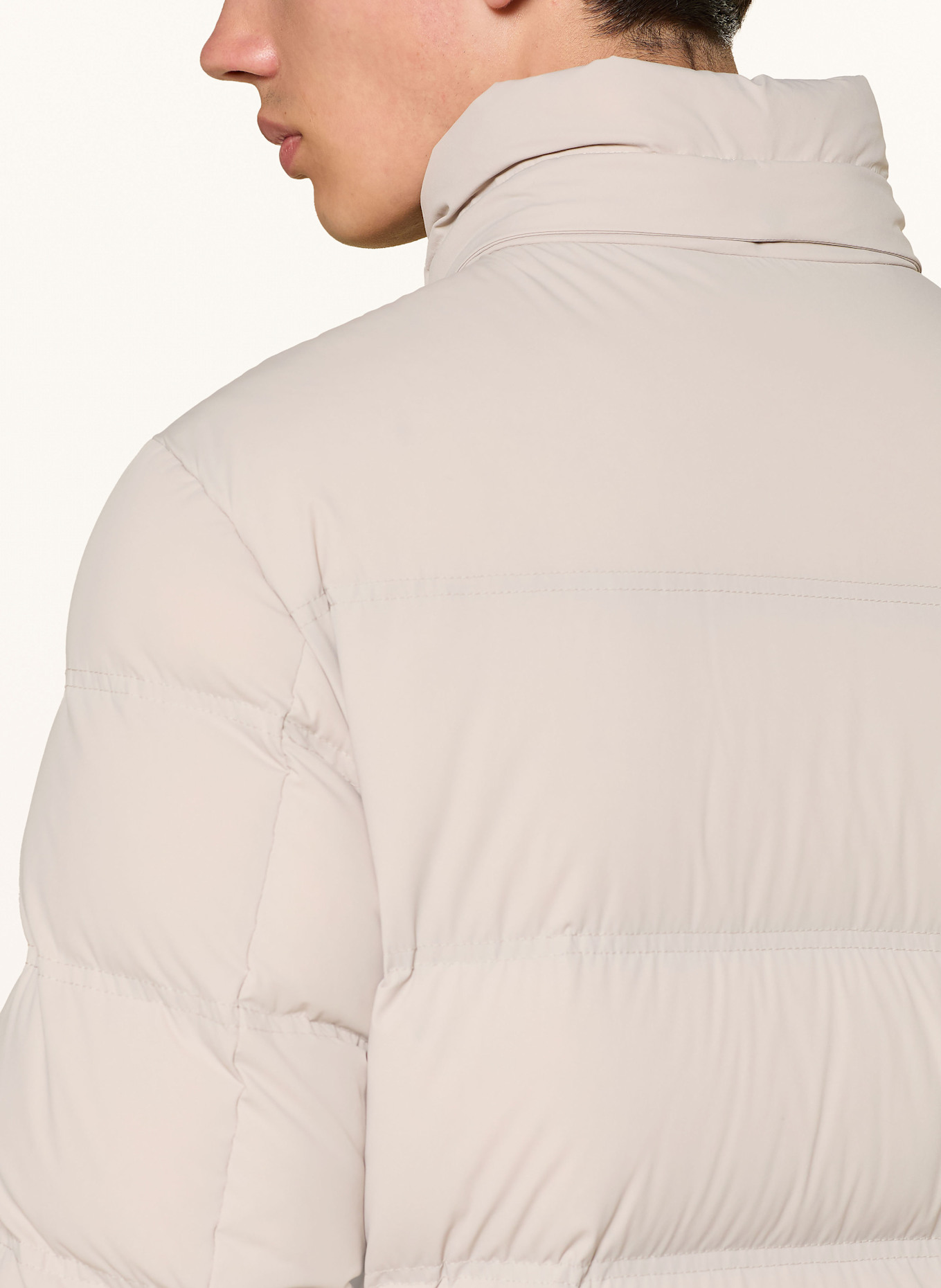 WOOLRICH Daunenjacke mit abnehmbarer Kapuze: CREME