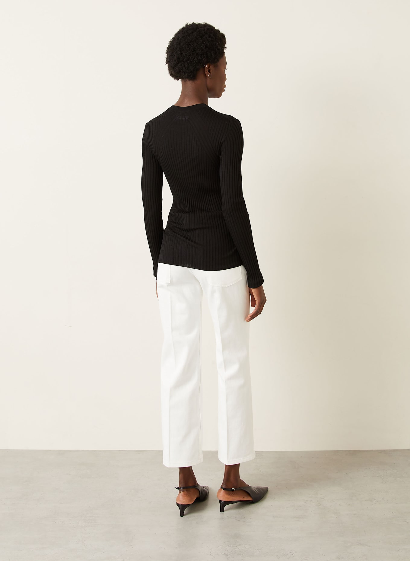 JIL SANDER Flared Jeans: 102 PORCELAIN