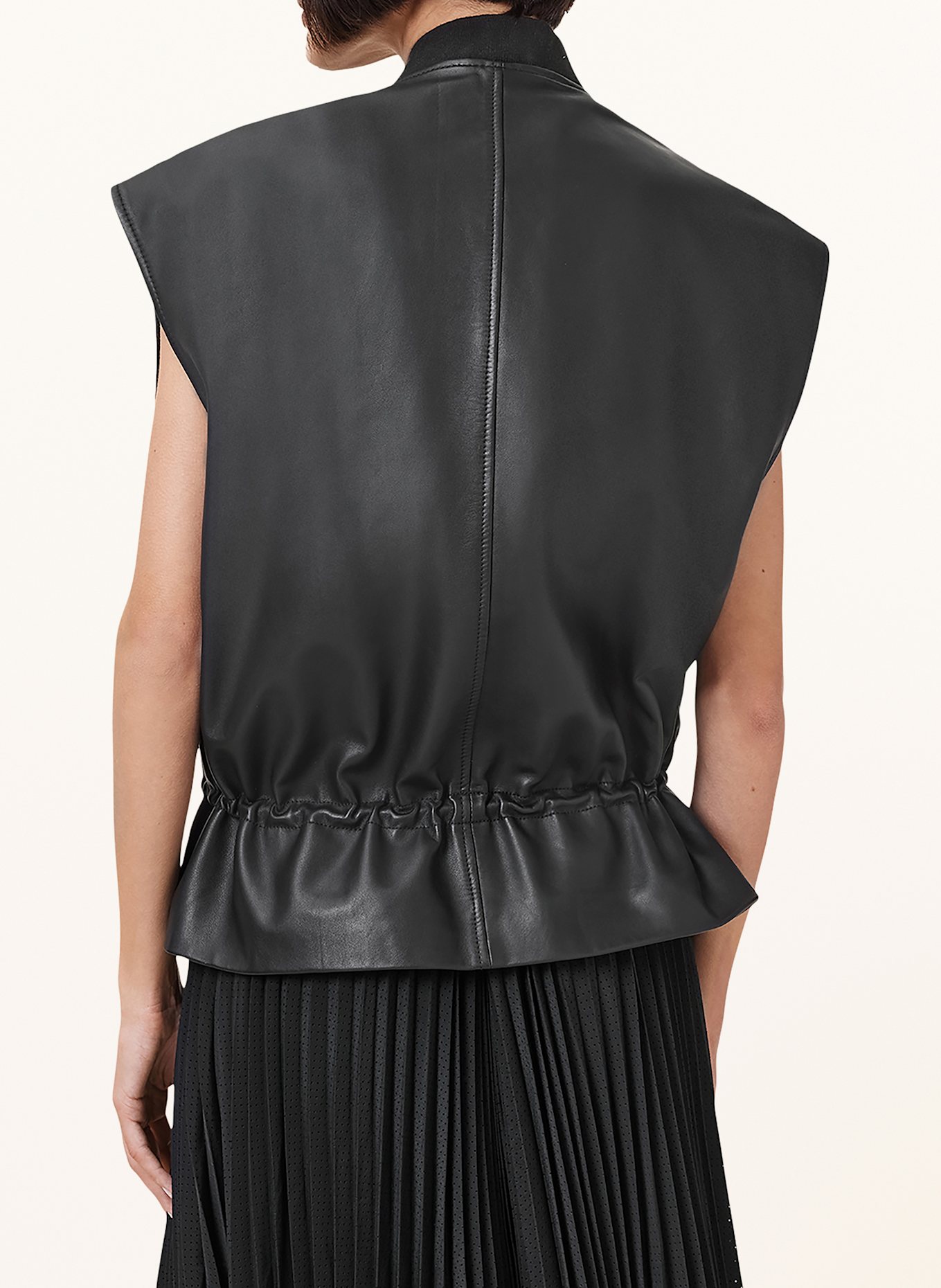 ALLSAINTS Lederweste SOFI LEA: SCHWARZ