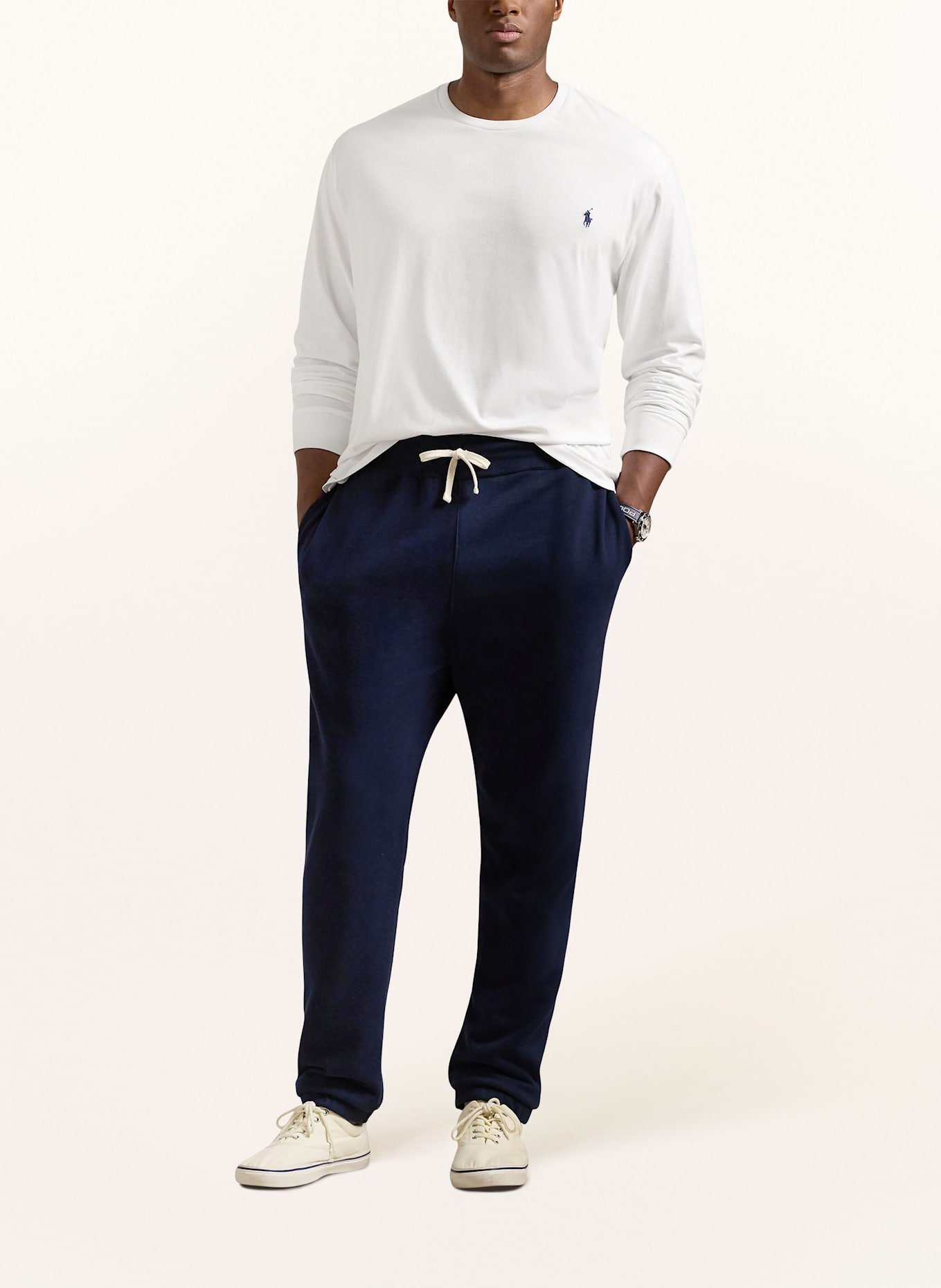 POLO RALPH LAUREN Big & Tall Longsleeve: WEISS