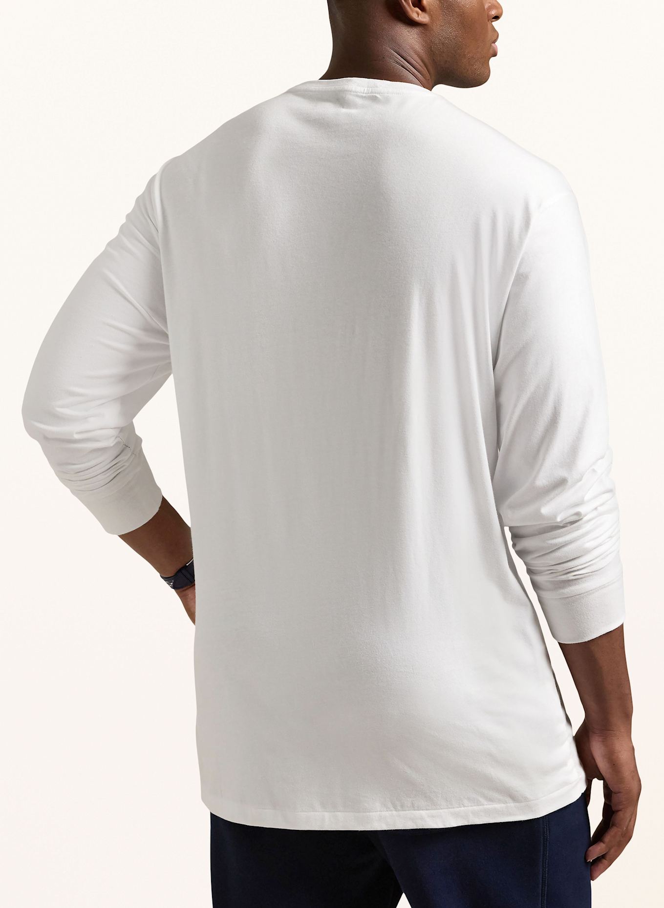 POLO RALPH LAUREN Big & Tall Longsleeve: WEISS