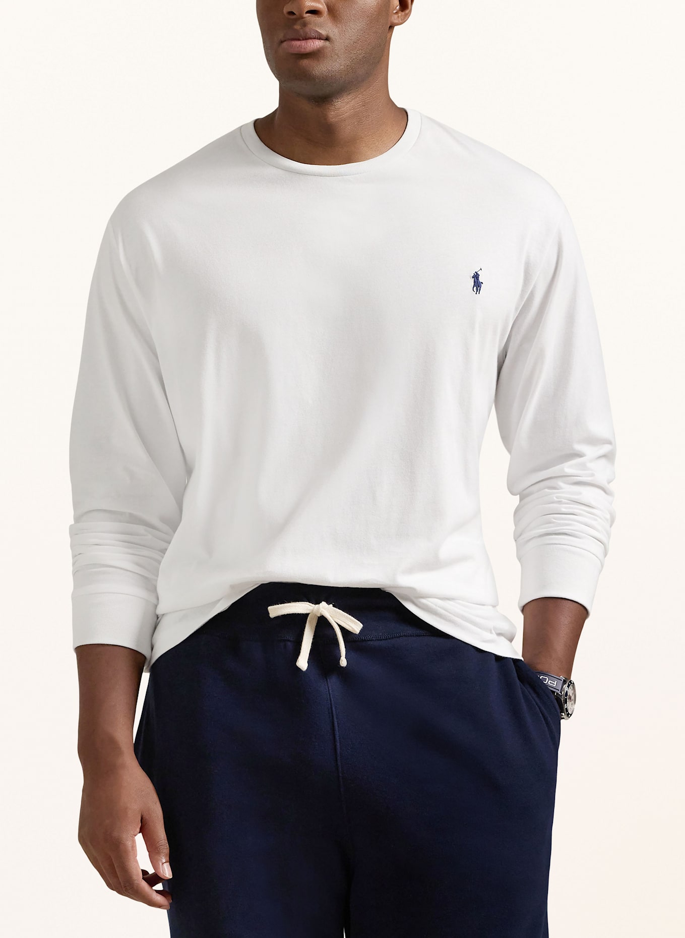 POLO RALPH LAUREN Big & Tall Longsleeve: WEISS
