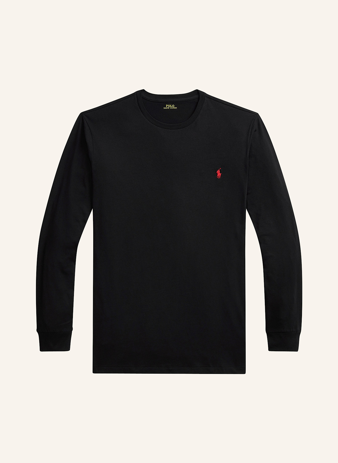 POLO RALPH LAUREN Big & Tall Longsleeve: SCHWARZ