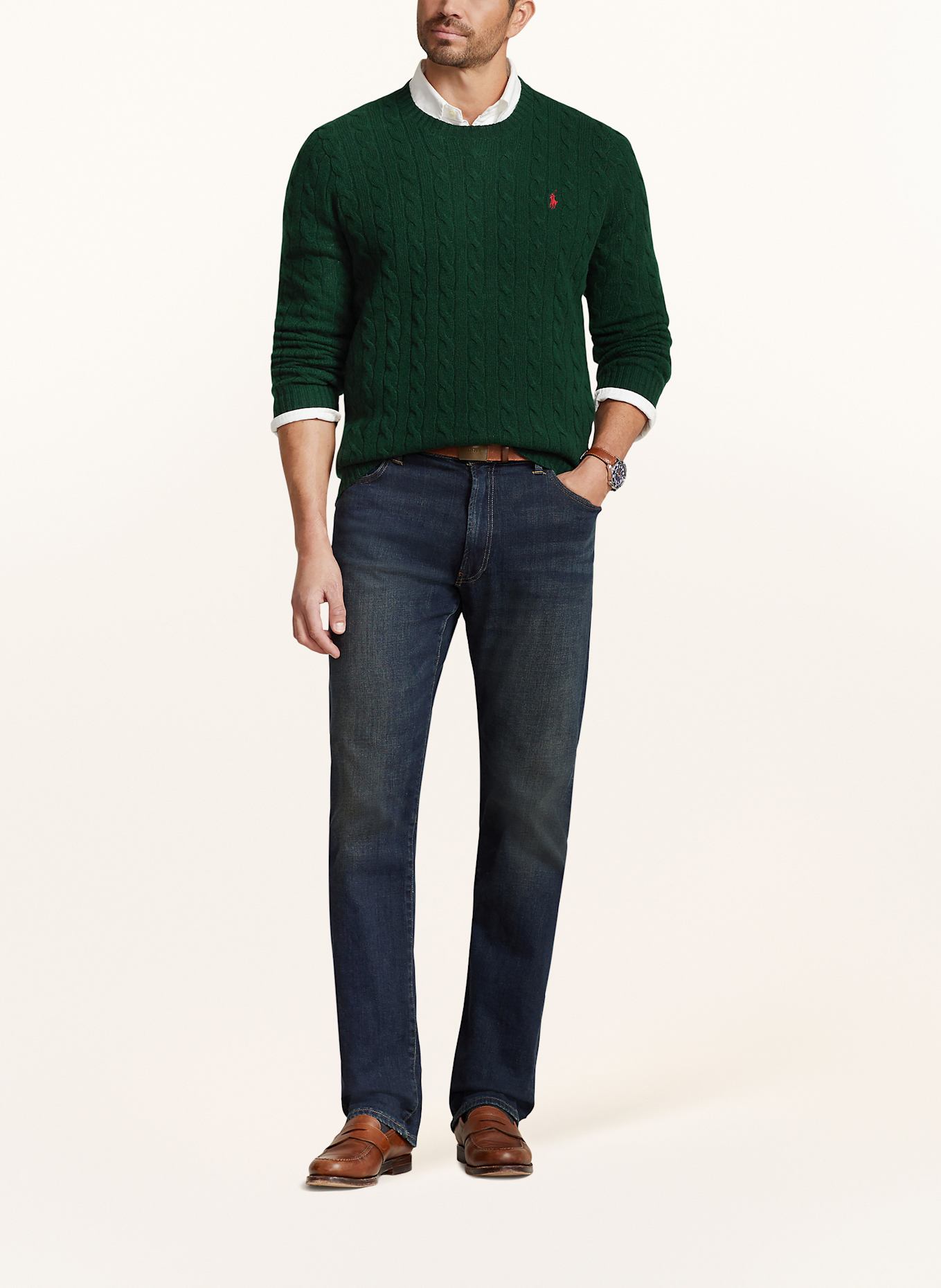 POLO RALPH LAUREN Big & Tall Pullover: DUNKELGRÜN