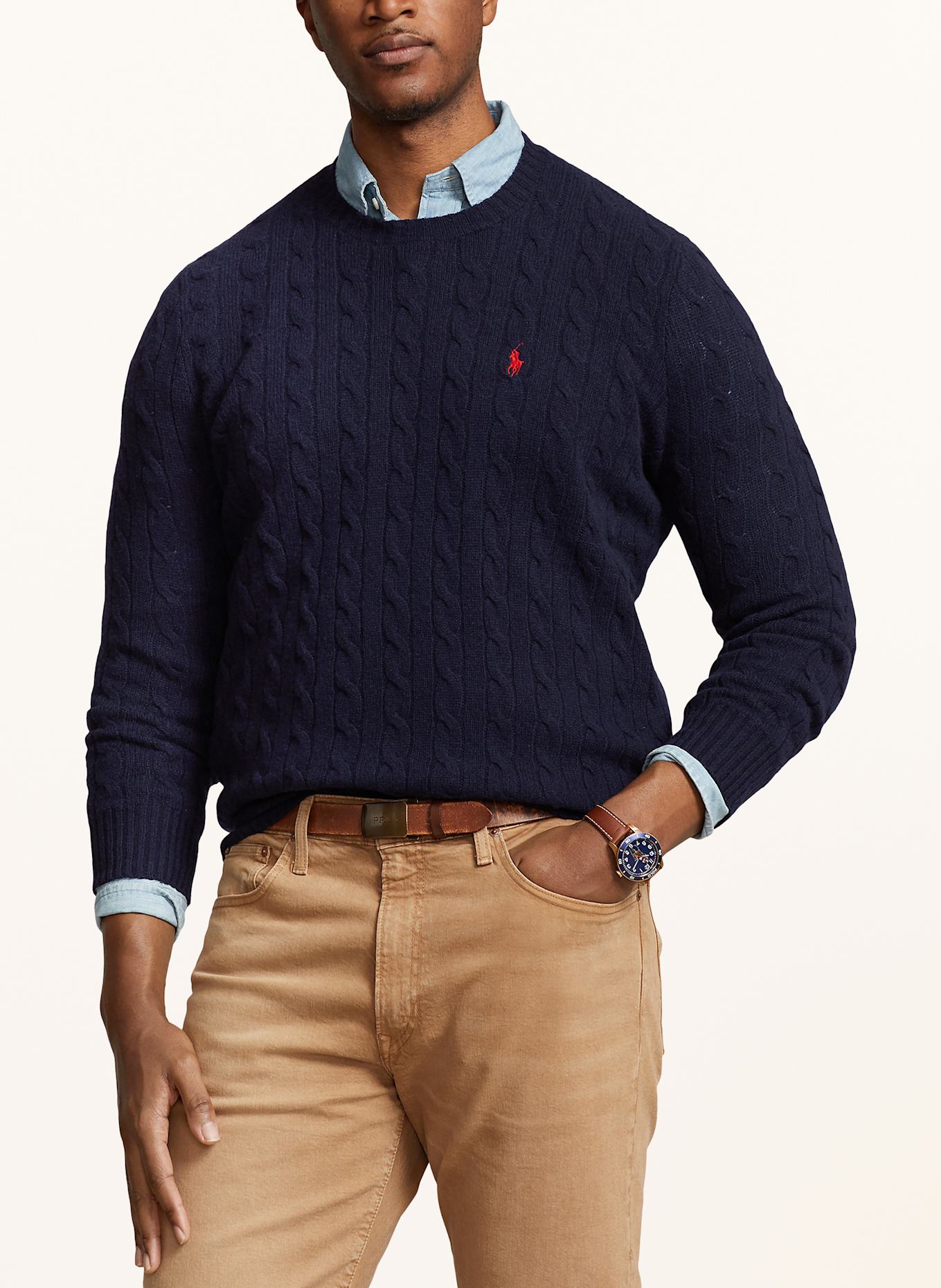 POLO RALPH LAUREN Big & Tall Pullover: DUNKELBLAU