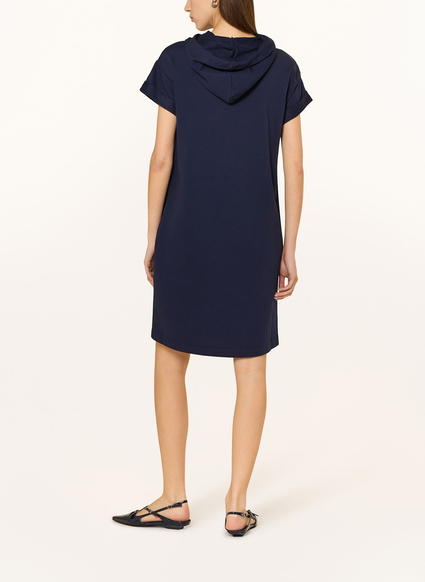 monari Sweatkleid mit Schmucksteinen: DUNKELBLAU
