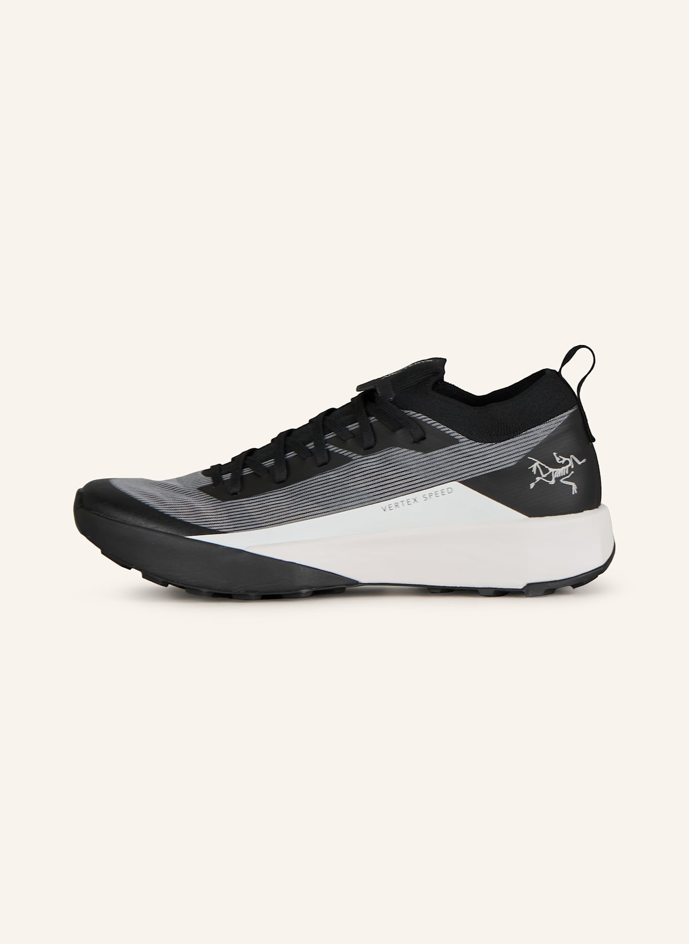ARC'TERYX Trailrunning-Schuhe VERTEX SPEED LOW: SCHWARZ/ WEISS
