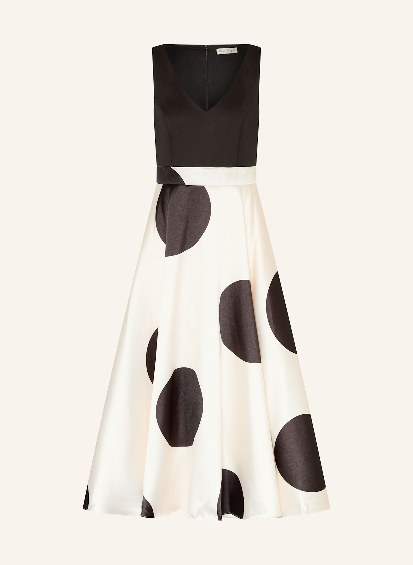 Phase Eight Kleid DELIE im Materialmix: SCHWARZ / CREME