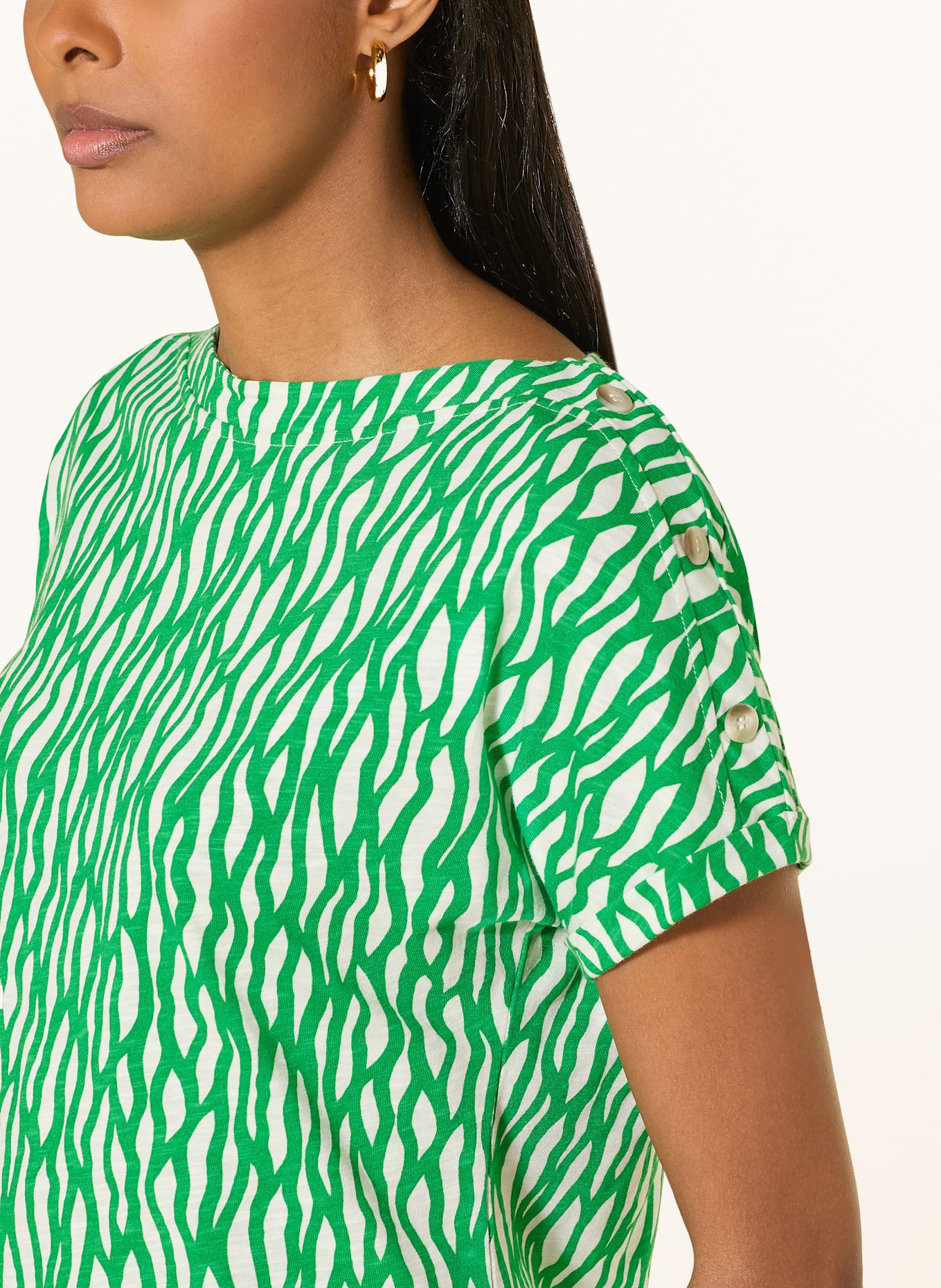 Phase Eight T-Shirt SUZIE: WEISS / GRÜN