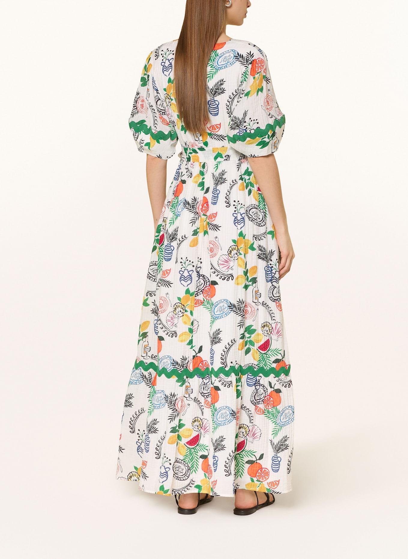 Phase Eight Kleid ROCHELLA: GRÜN / DUNKELGELB / BLAU