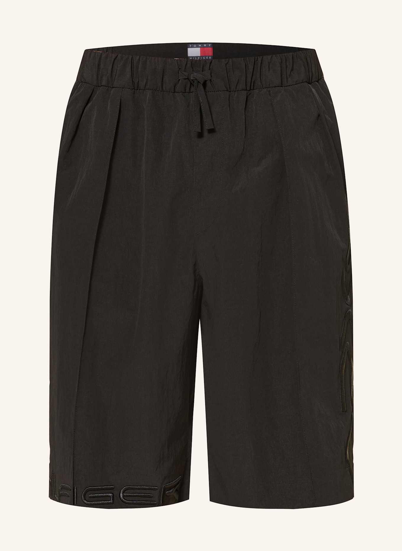 TOMMY HILFIGER Shorts Regular Fit: SCHWARZ