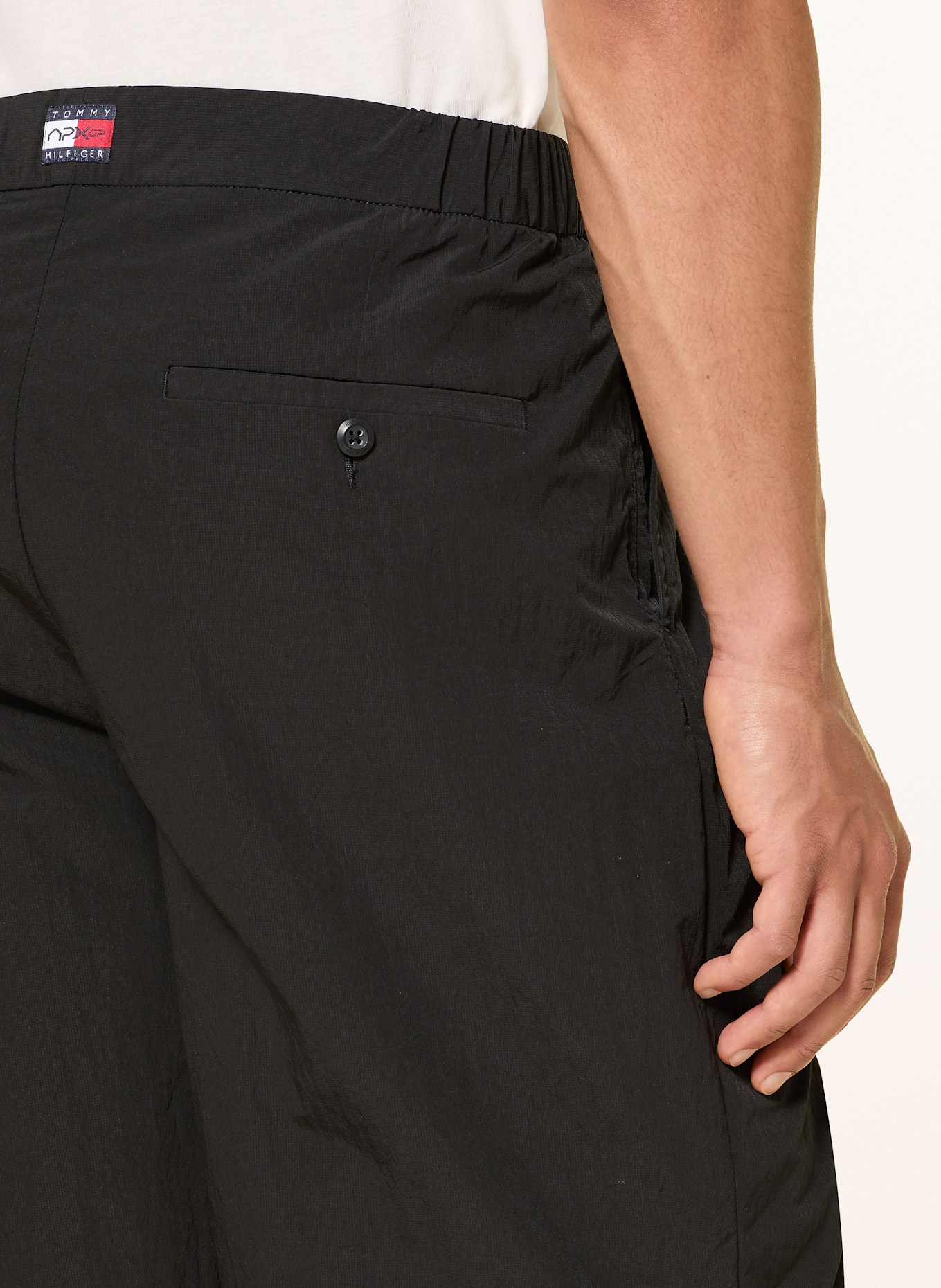 TOMMY HILFIGER Shorts Regular Fit: SCHWARZ