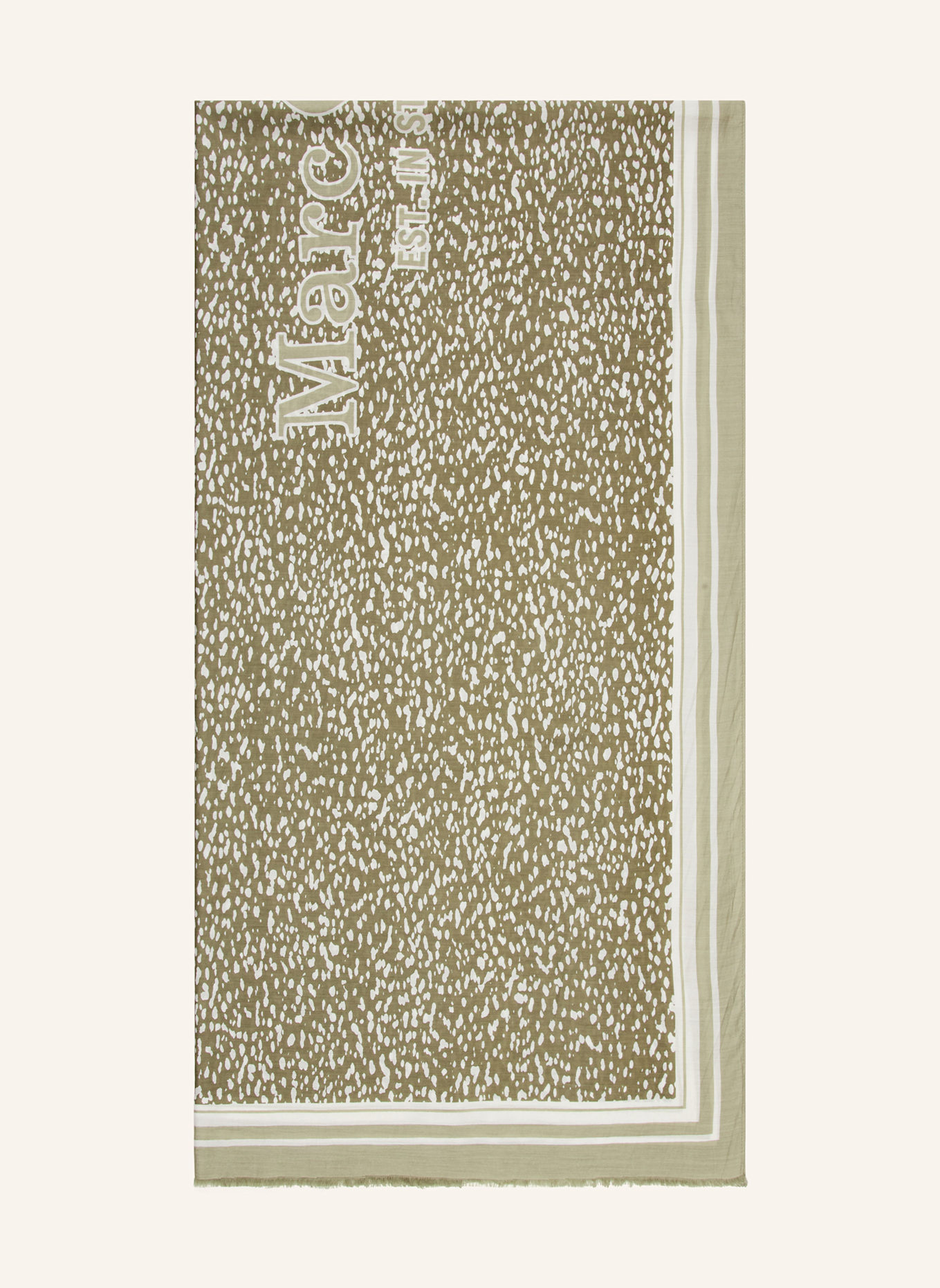 Marc O'Polo Schal: HELLGRÜN / WEISS