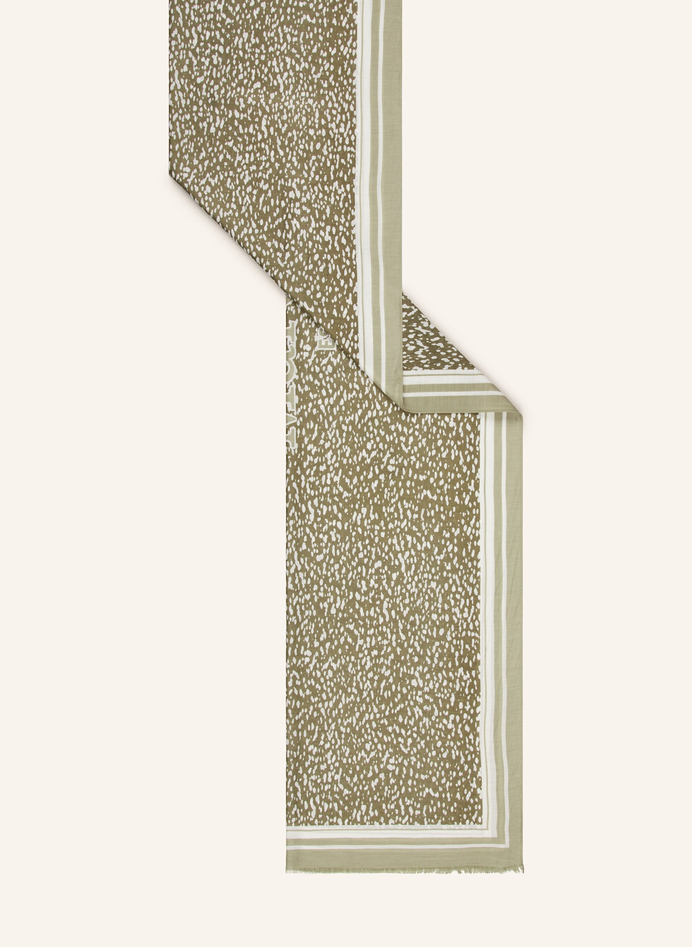 Marc O'Polo Schal: HELLGRÜN / WEISS