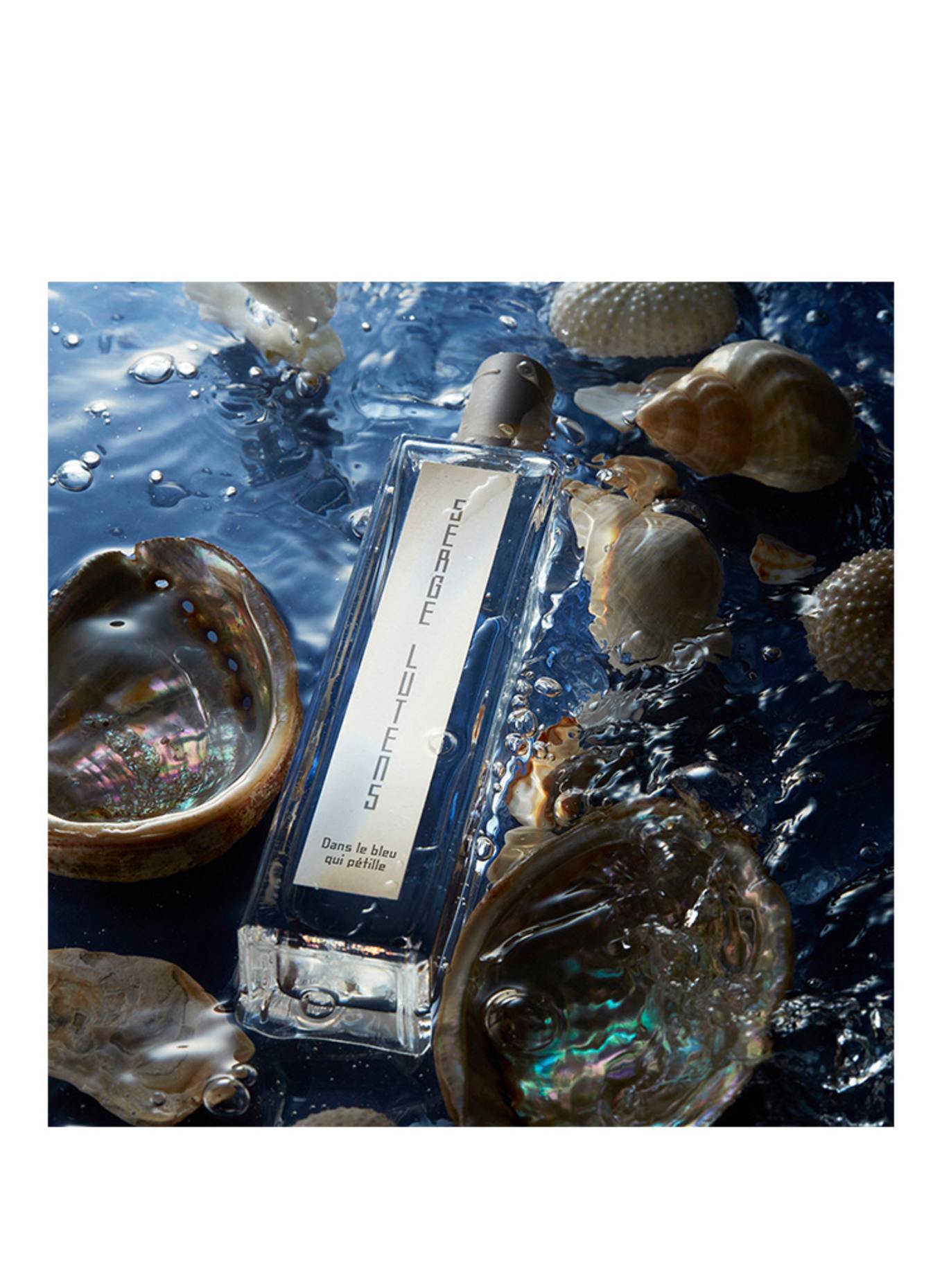 SERGE LUTENS DANS LE BLEU QUI PÉTILLE