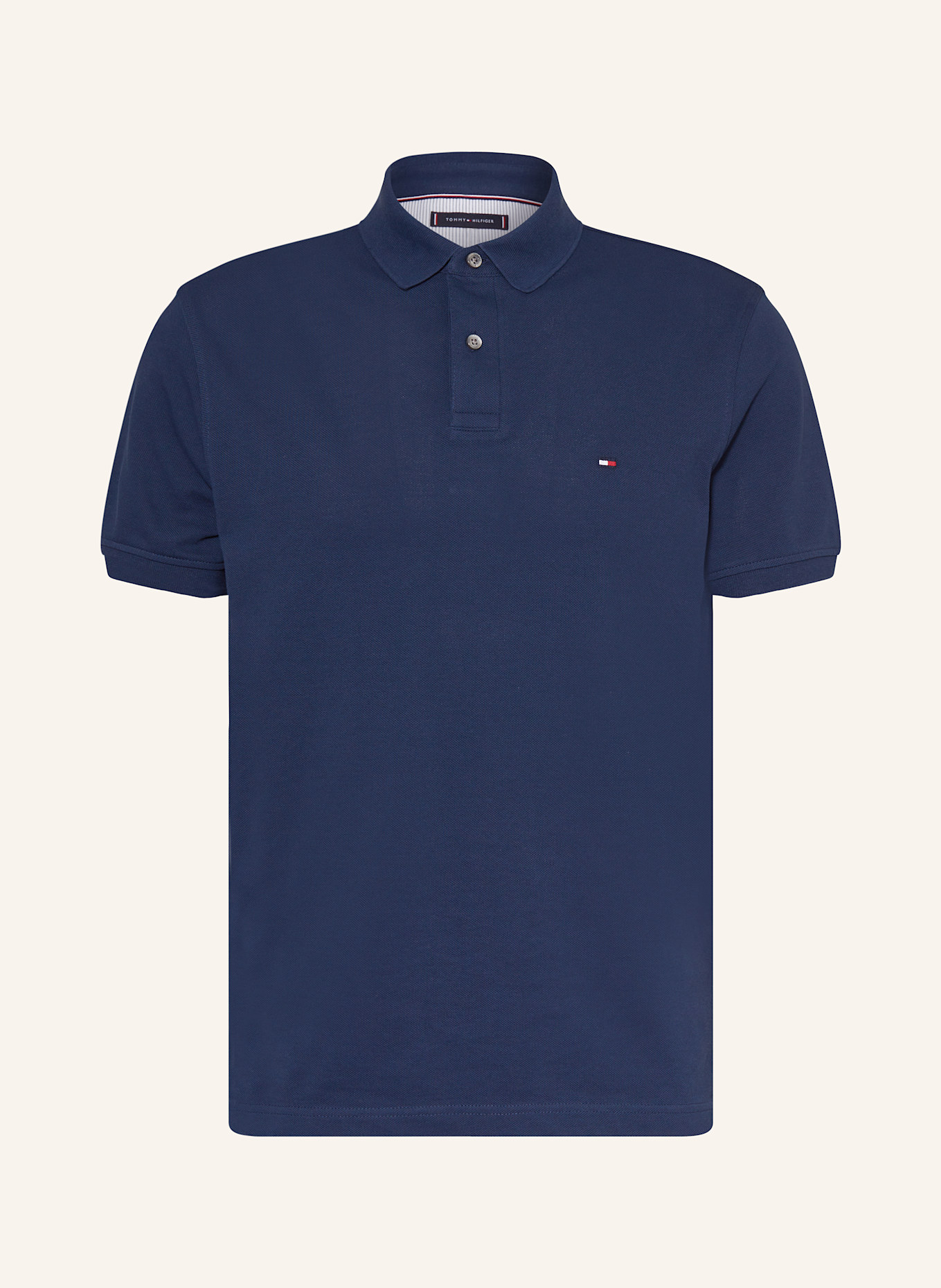 TOMMY HILFIGER Piqué-Poloshirt Regular Fit: DUNKELBLAU